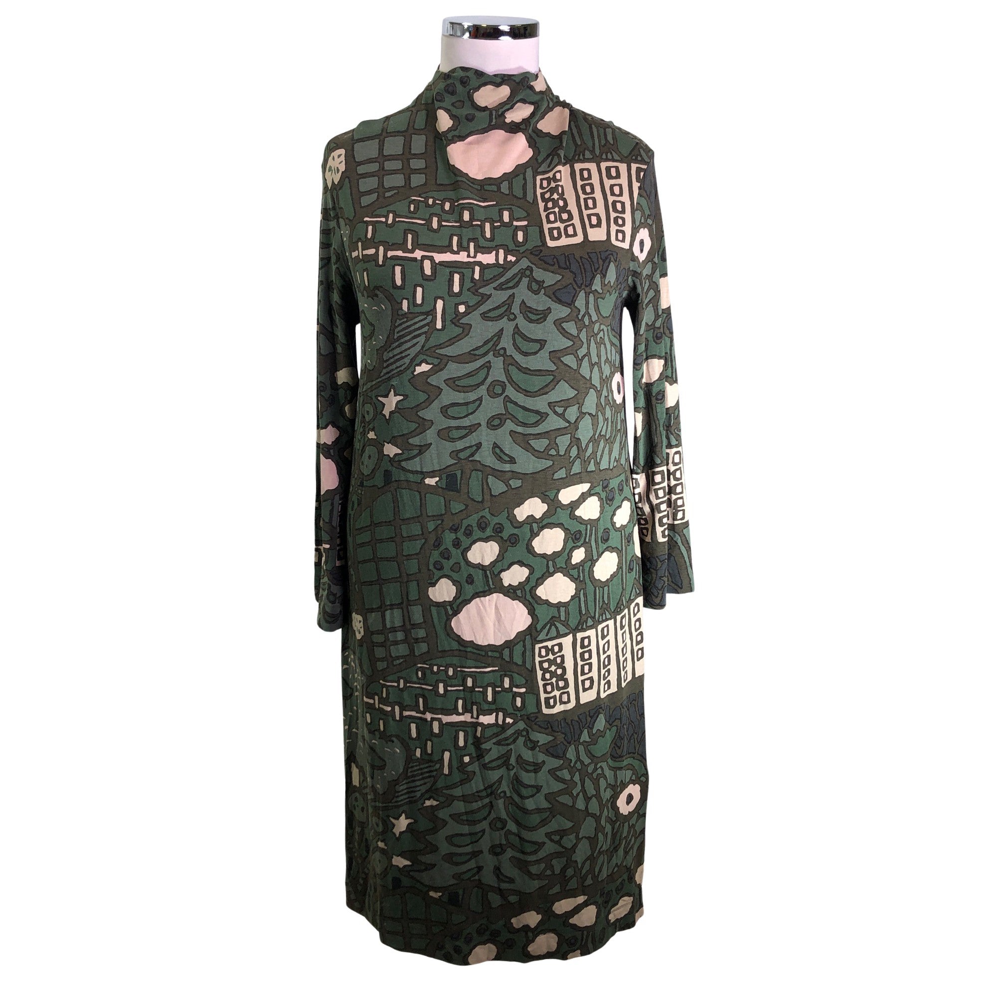 Women's Marimekko Tricot dress, size 42 (Green) | Emmy