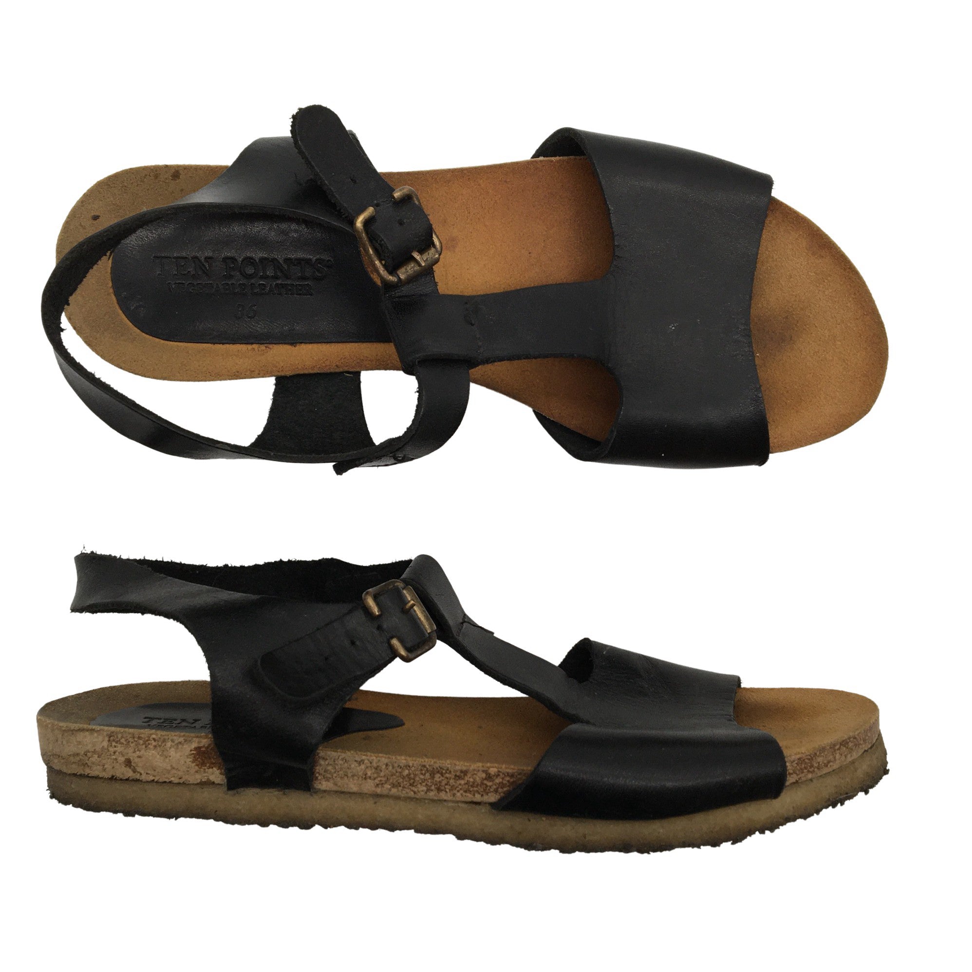 Women's Points Sandals, size 36 (Black) | Emmy