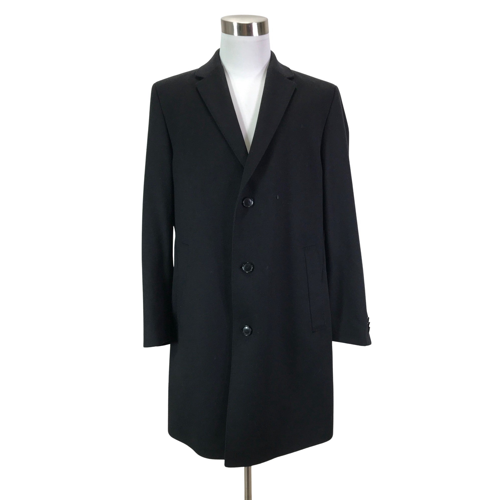 Men's Hugo Boss Wool coat, size XXL (Black) | Emmy