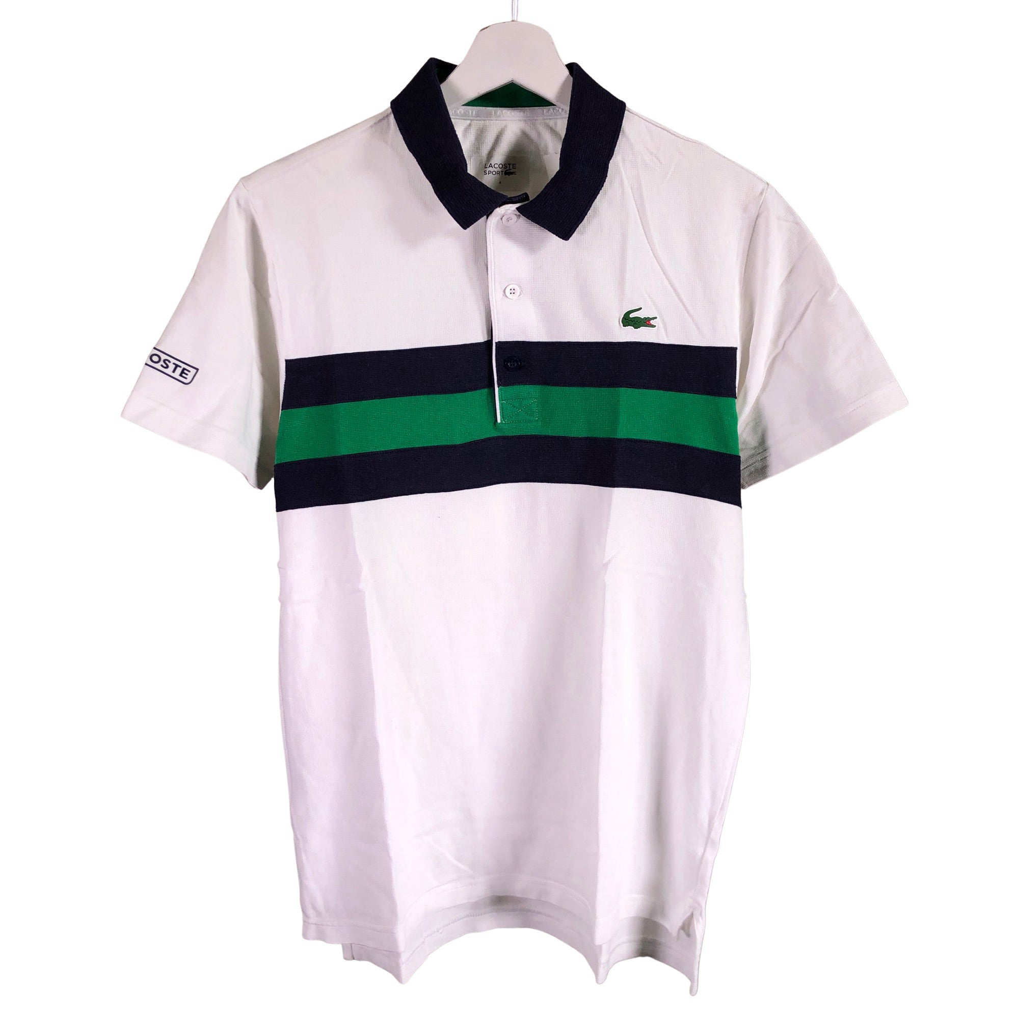 Men's Lacoste Polo shirt, size M (White) Emmy