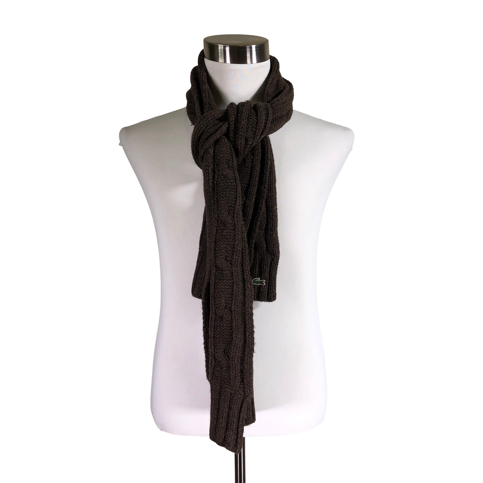 Unisex Lacoste Scarf, size Maxi (Brown) | Emmy