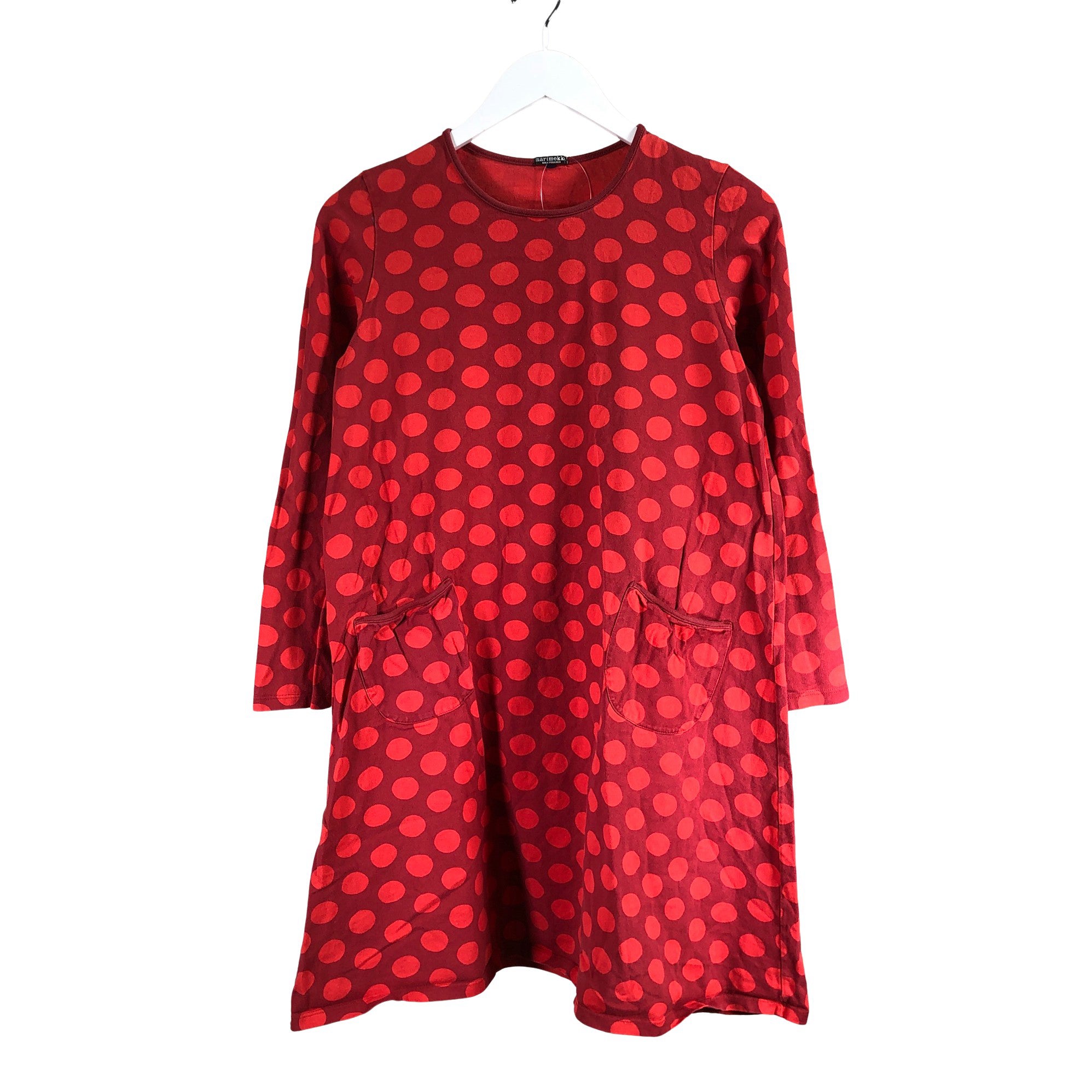 Women's Marimekko Tricot tunic, size 38 (Red) | Emmy