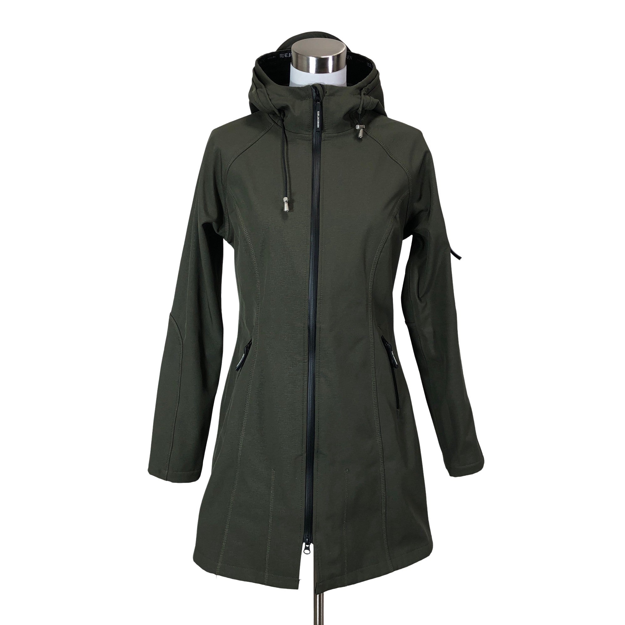 Women's Ilse Jacobsen Soft shell jacket, size 38 (Green) | Emmy