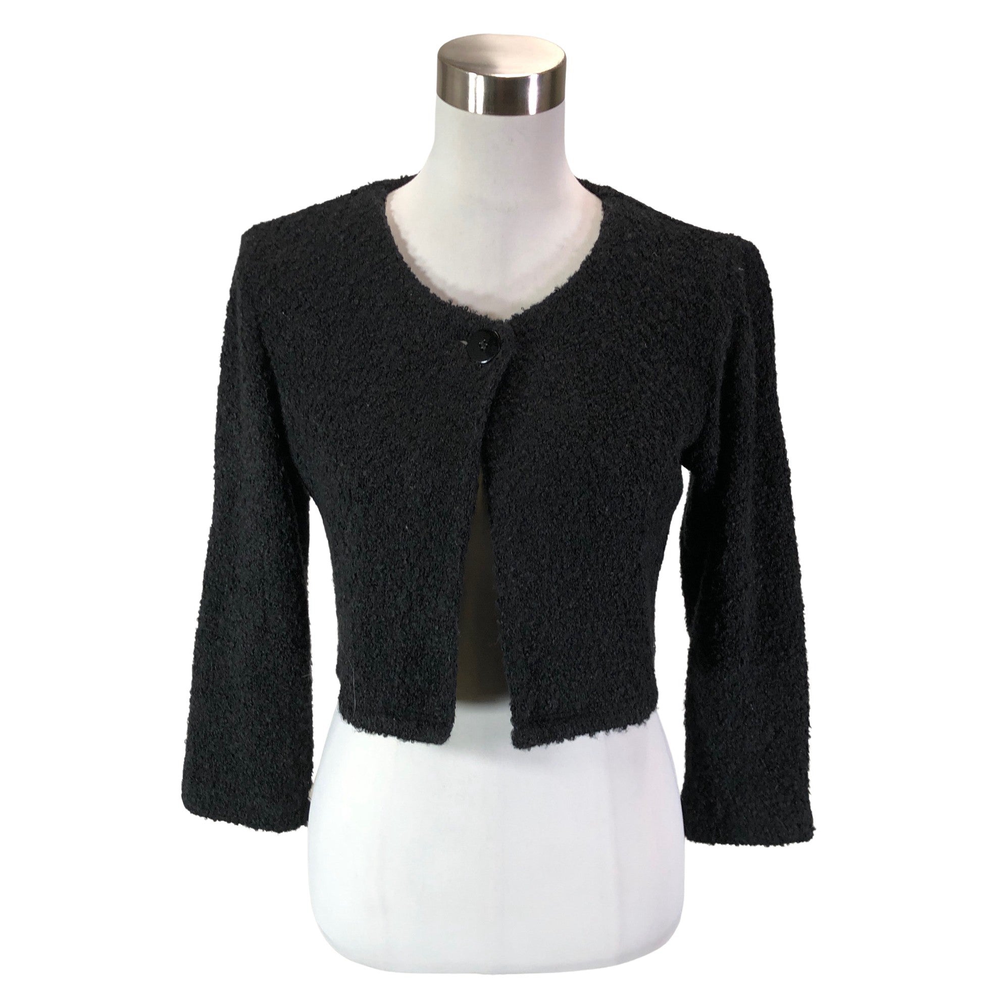 Women's Tazzia Knit bolero jacket, size 40 (Black) | Emmy