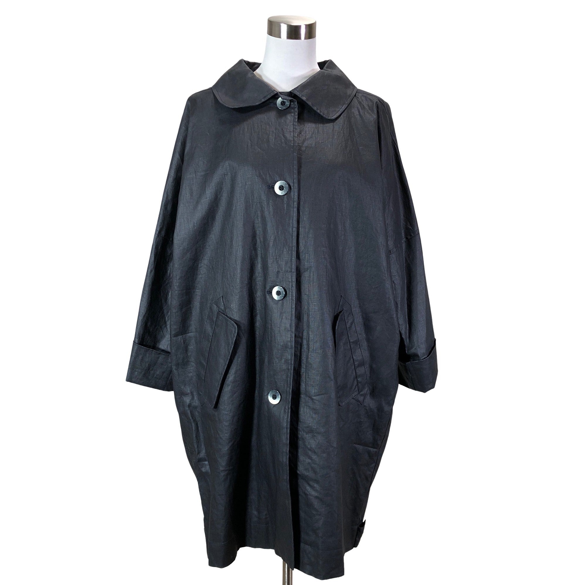 Women's Herluf Design Trench coat, size 40 (Blue) | Emmy