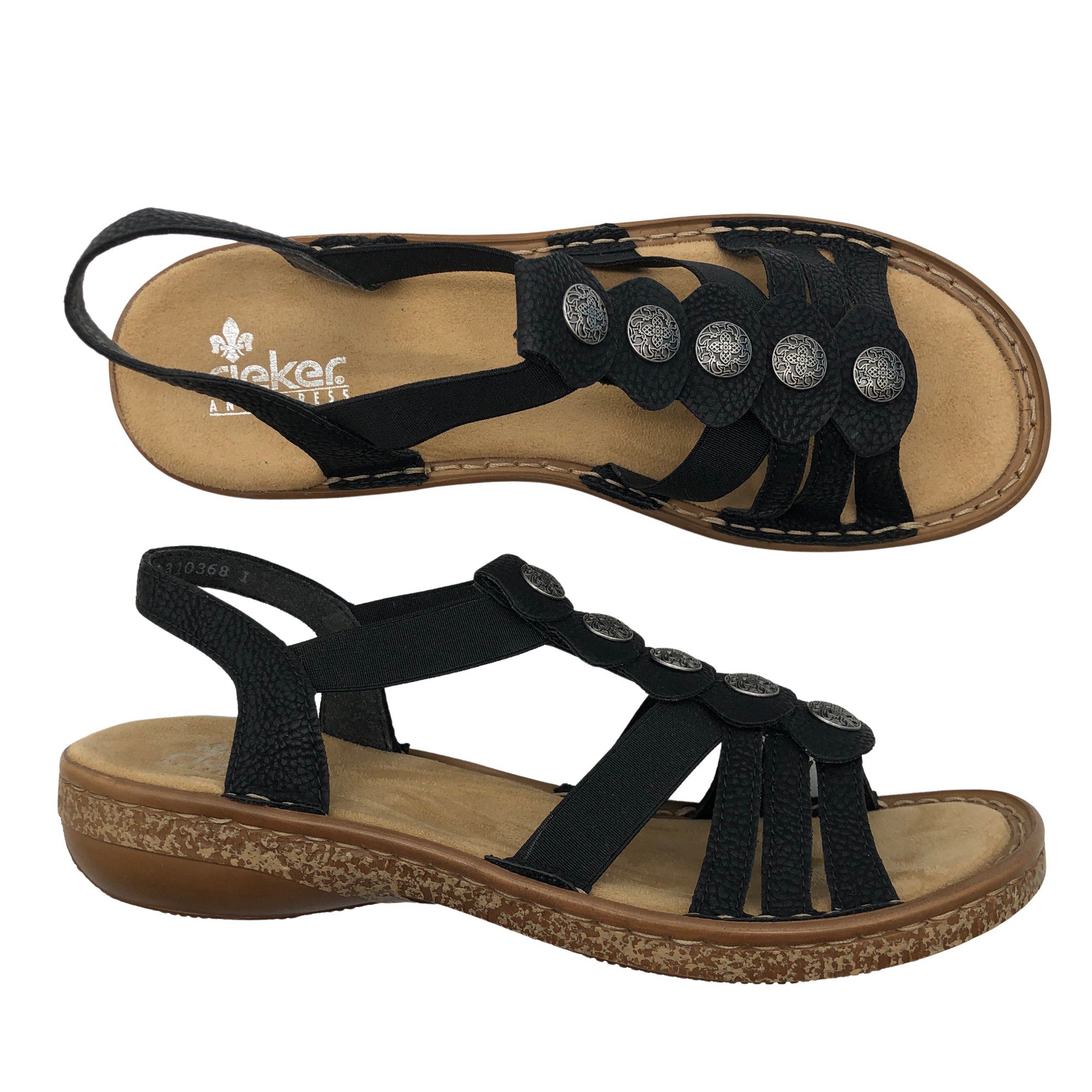 Overdreven wacht zonnebloem Women's Rieker Sandals, size 40 (Black) | Emmy