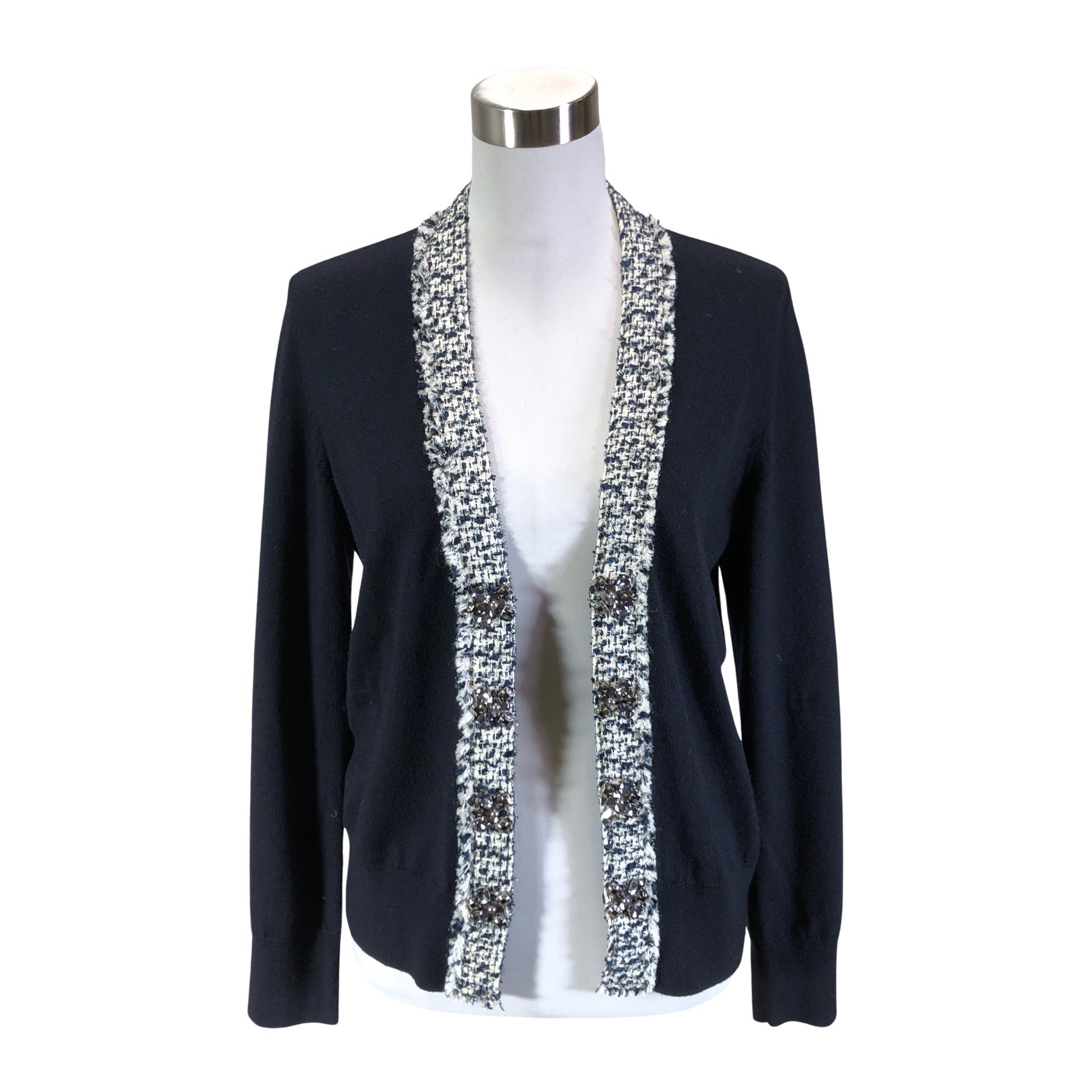 Women's Tory Burch Cardigan, size 38 (Blue) | Emmy