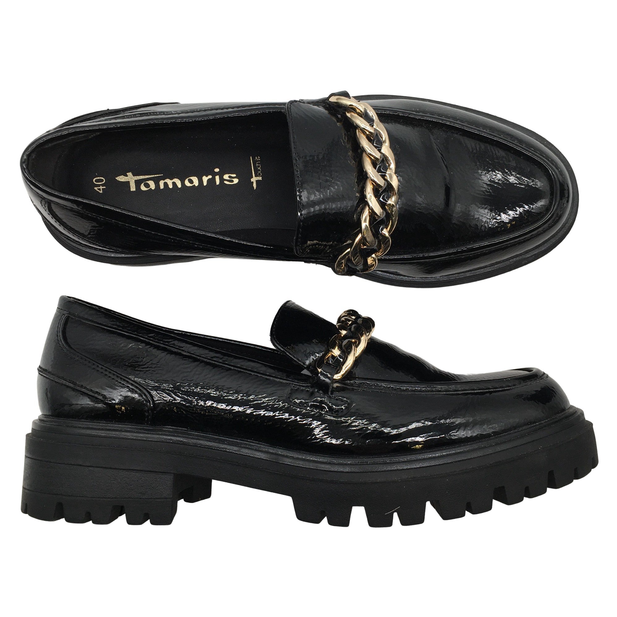 Overgang Nedrustning varsel Women's Tamaris Loafers, size 40 (Black) | Emmy