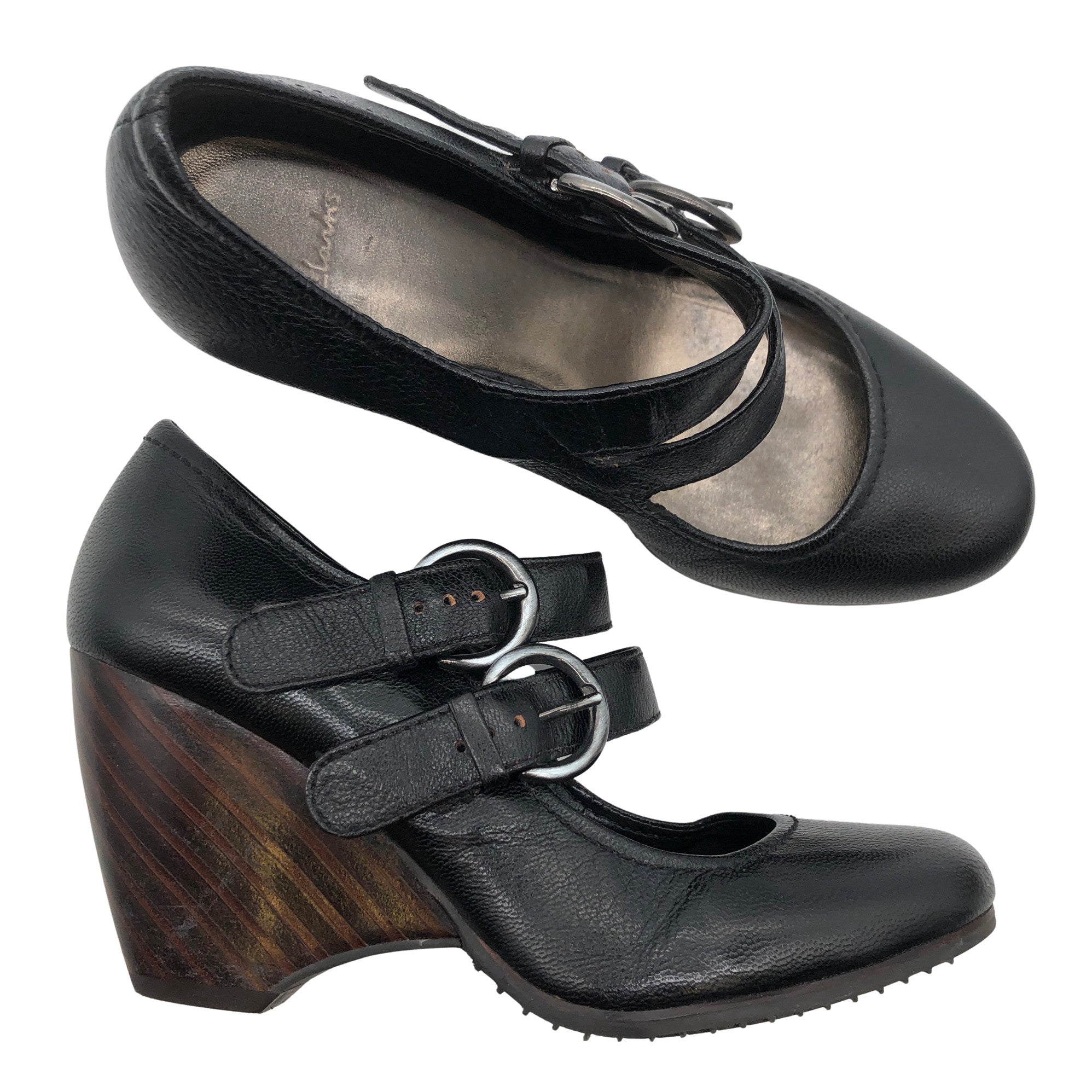 Indtil nu ilt pustes op Women's Clarks Wedge heel shoes, size 37 (Black) | Emmy