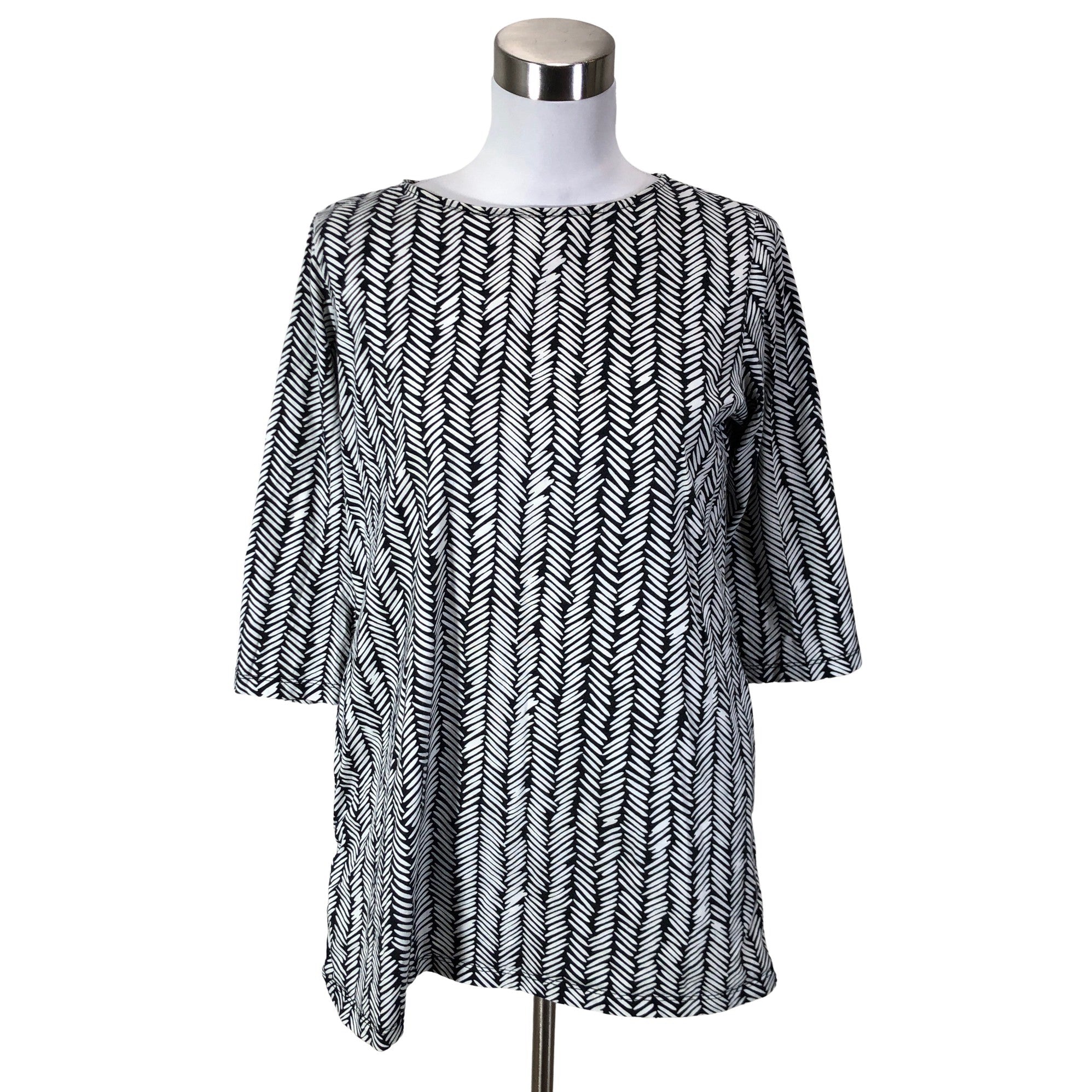 Women's Marimekko Tricot tunic, size 38 (Black) | Emmy