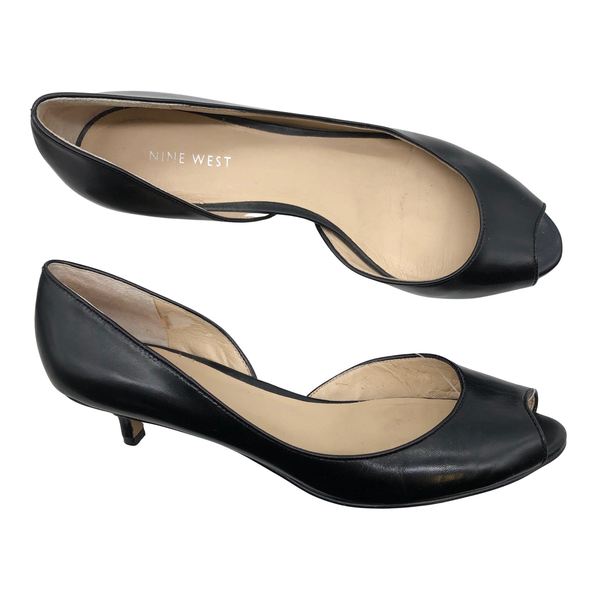 Women's Nine West toe high shoes, size 39 (Black) |