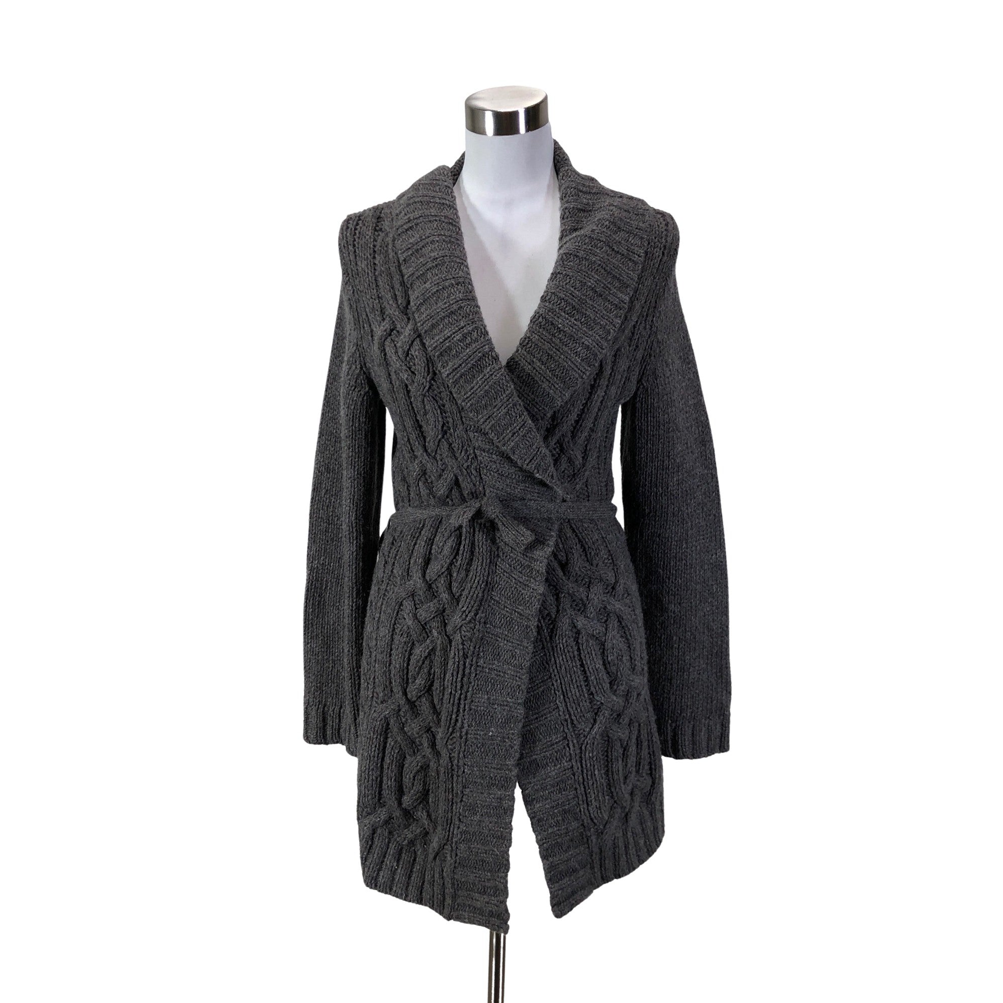 Women's Turnover Cardigan, size 36 (Brown) | Emmy