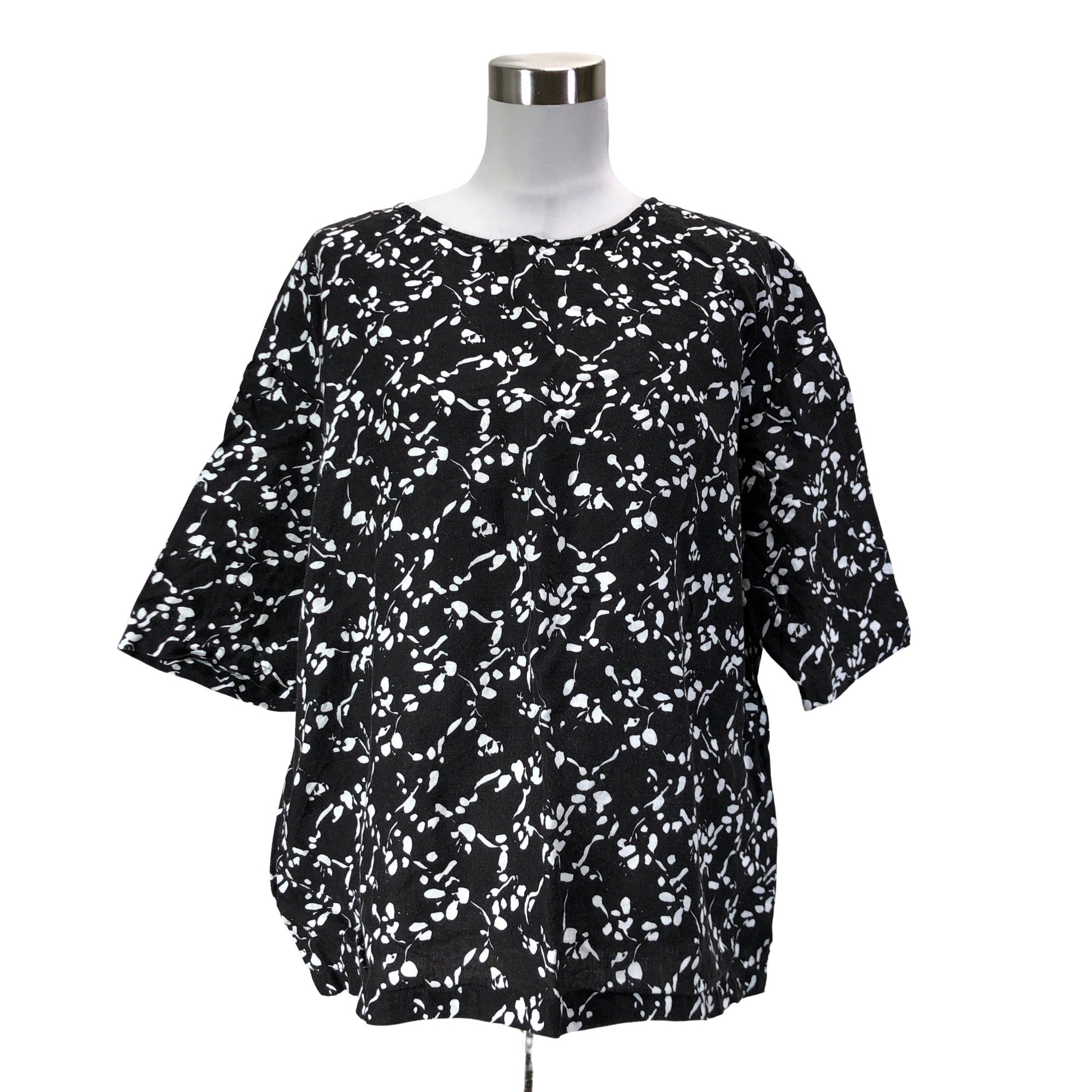 Women's Marimekko Short-sleeved blouse, size 36 (Black) | Emmy