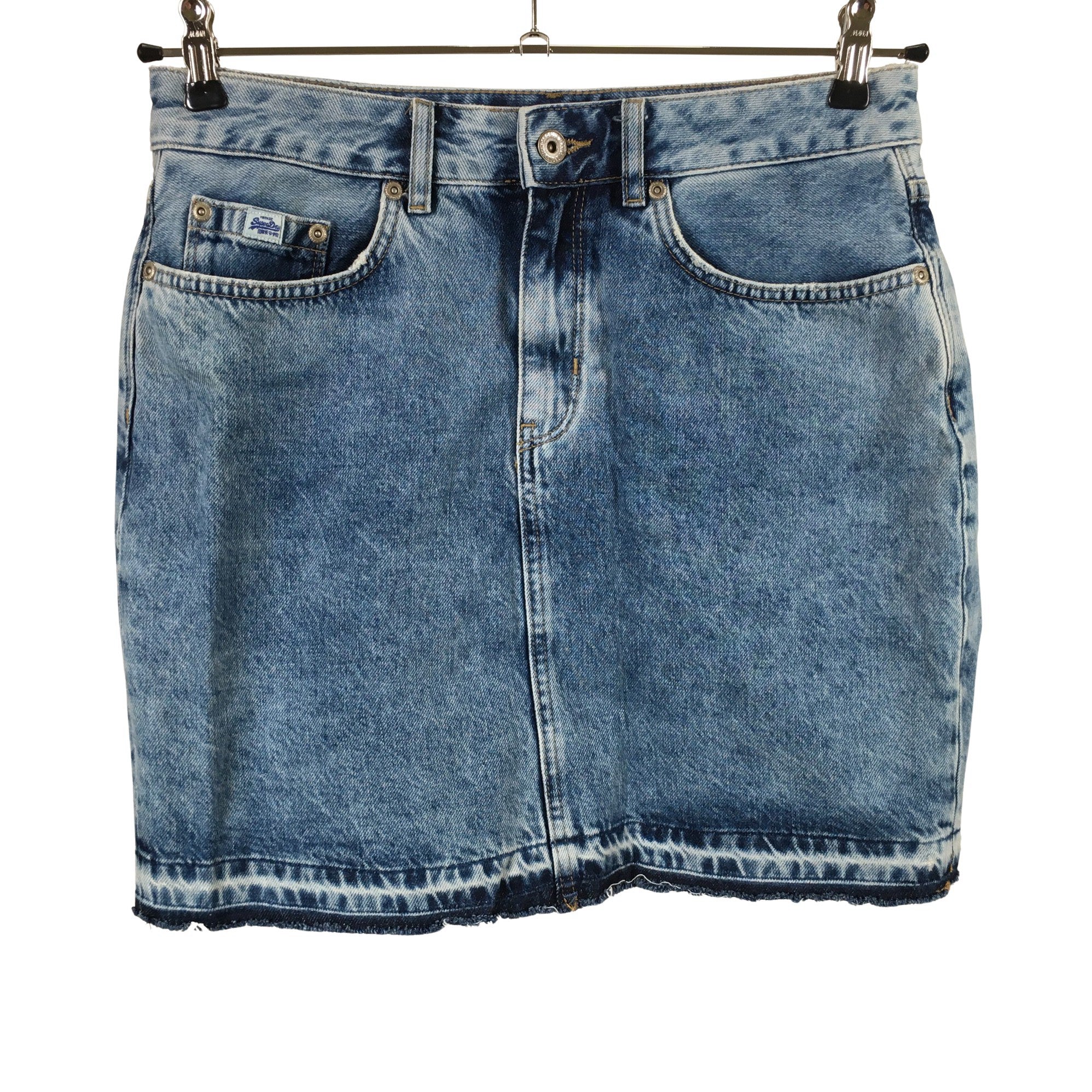 Women's Superdry Denim skirt, size 36 (Blue) | Emmy