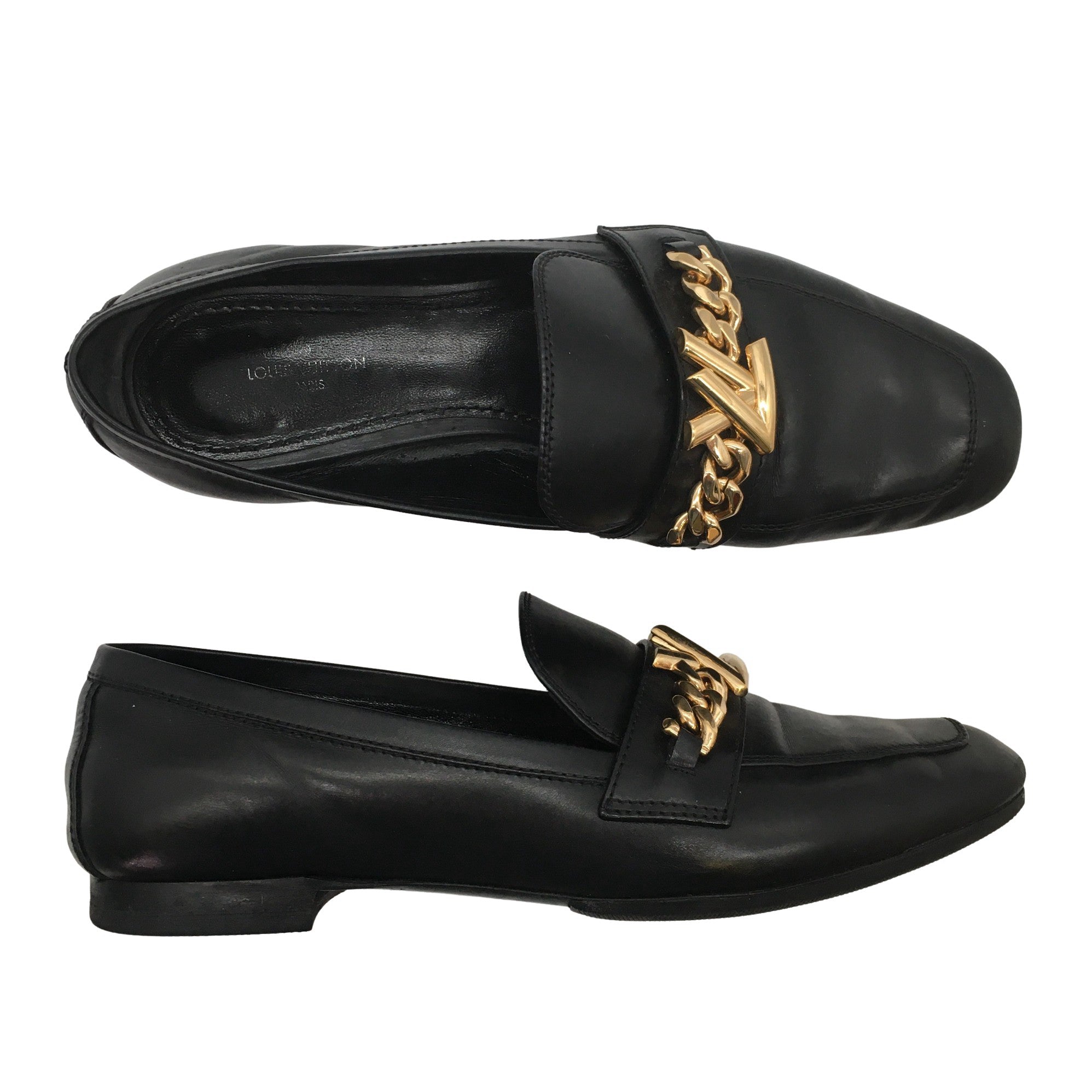 Louis Vuitton Black Loafers for Women