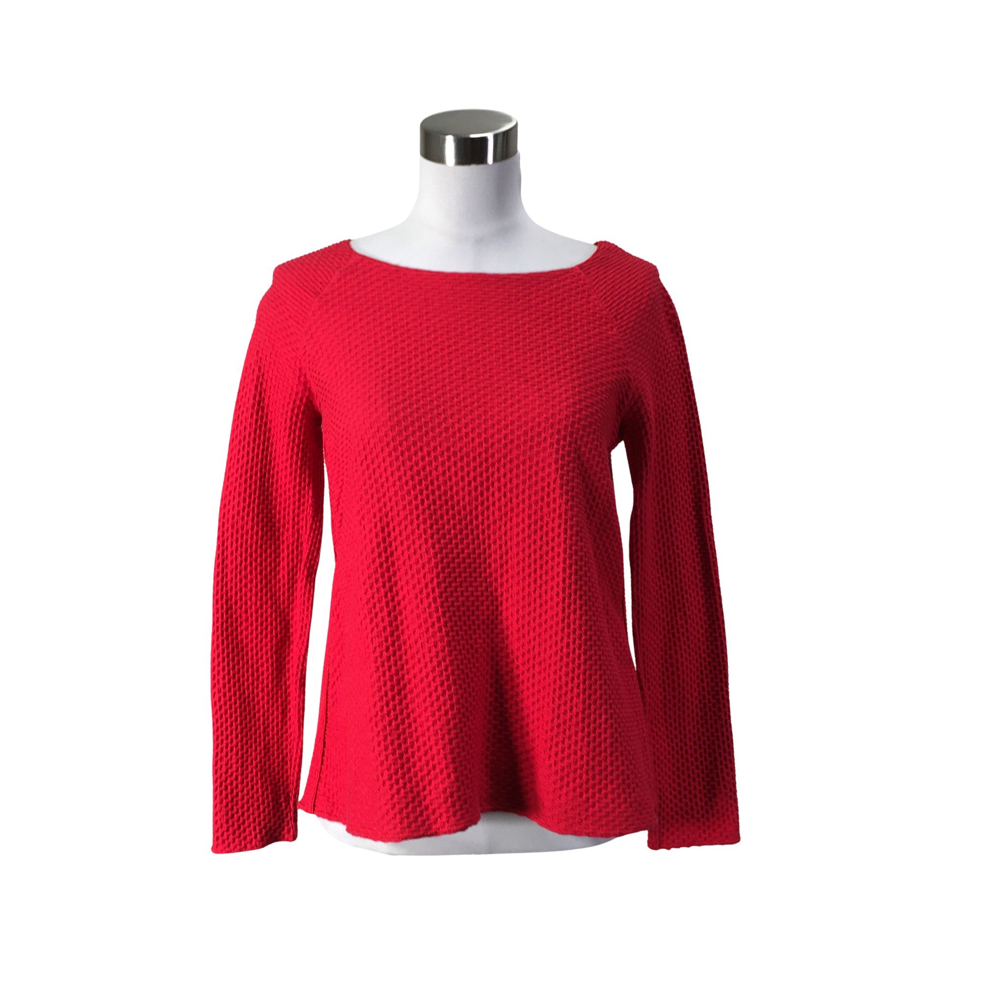 Women's Emporio Armani Tricot shirt, size 40 (Red) | Emmy