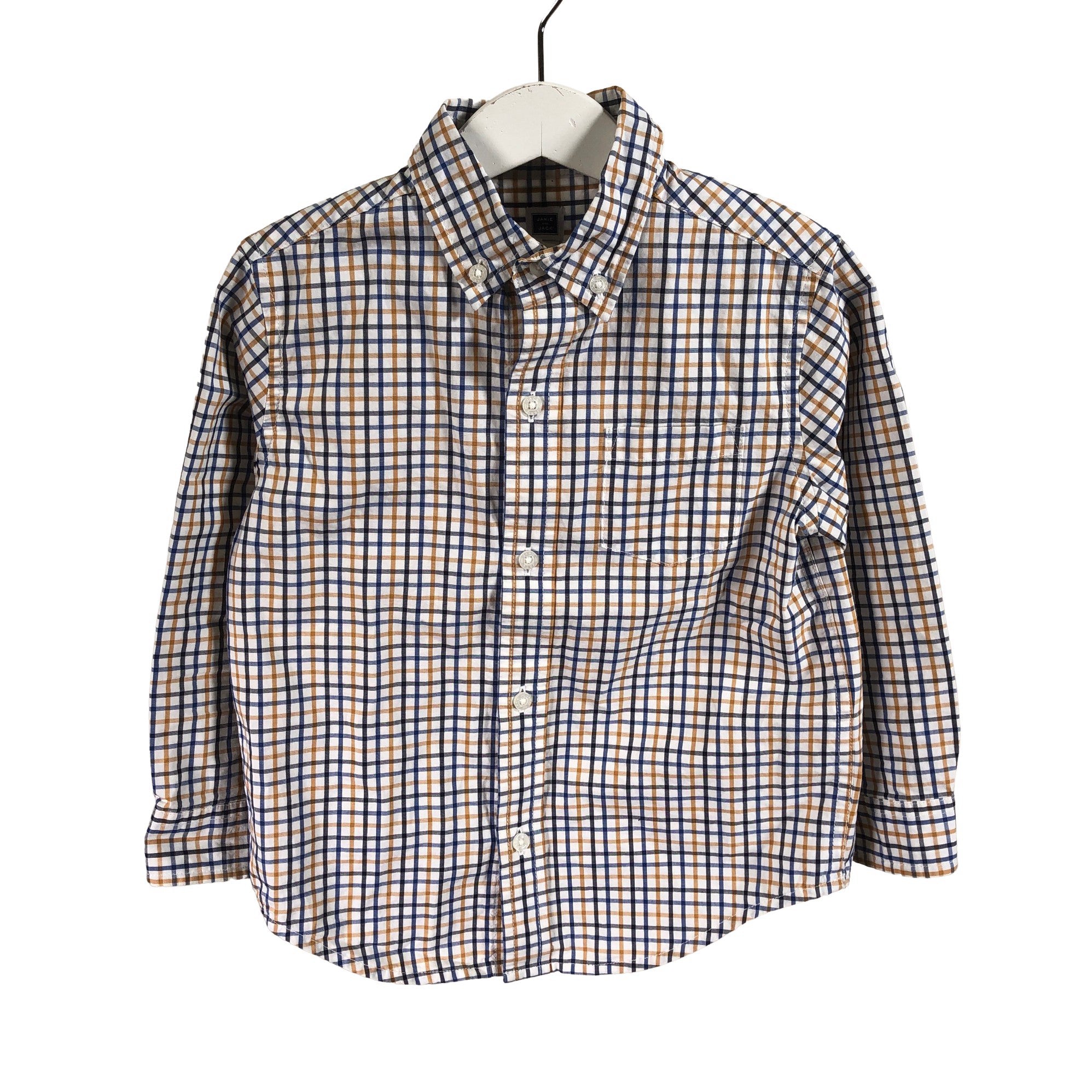 Boys' Janie & Jack Collared shirt, size 92 - 98 (White) | Emmy