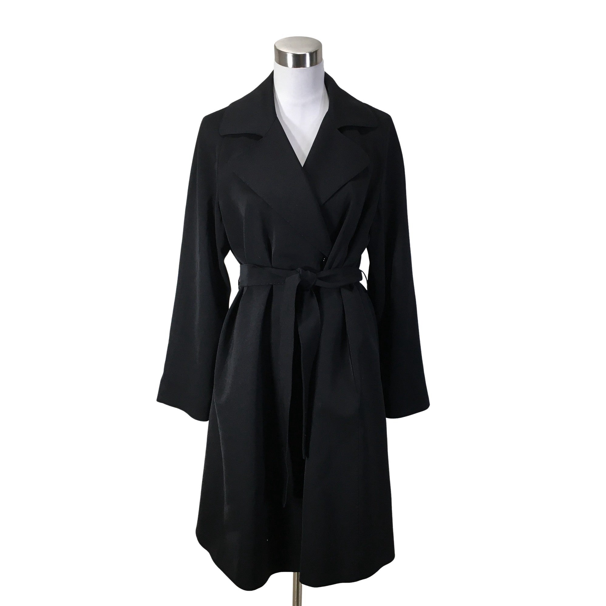 Women's Cinzia Rocca Trench coat, size 40 (Black) | Emmy