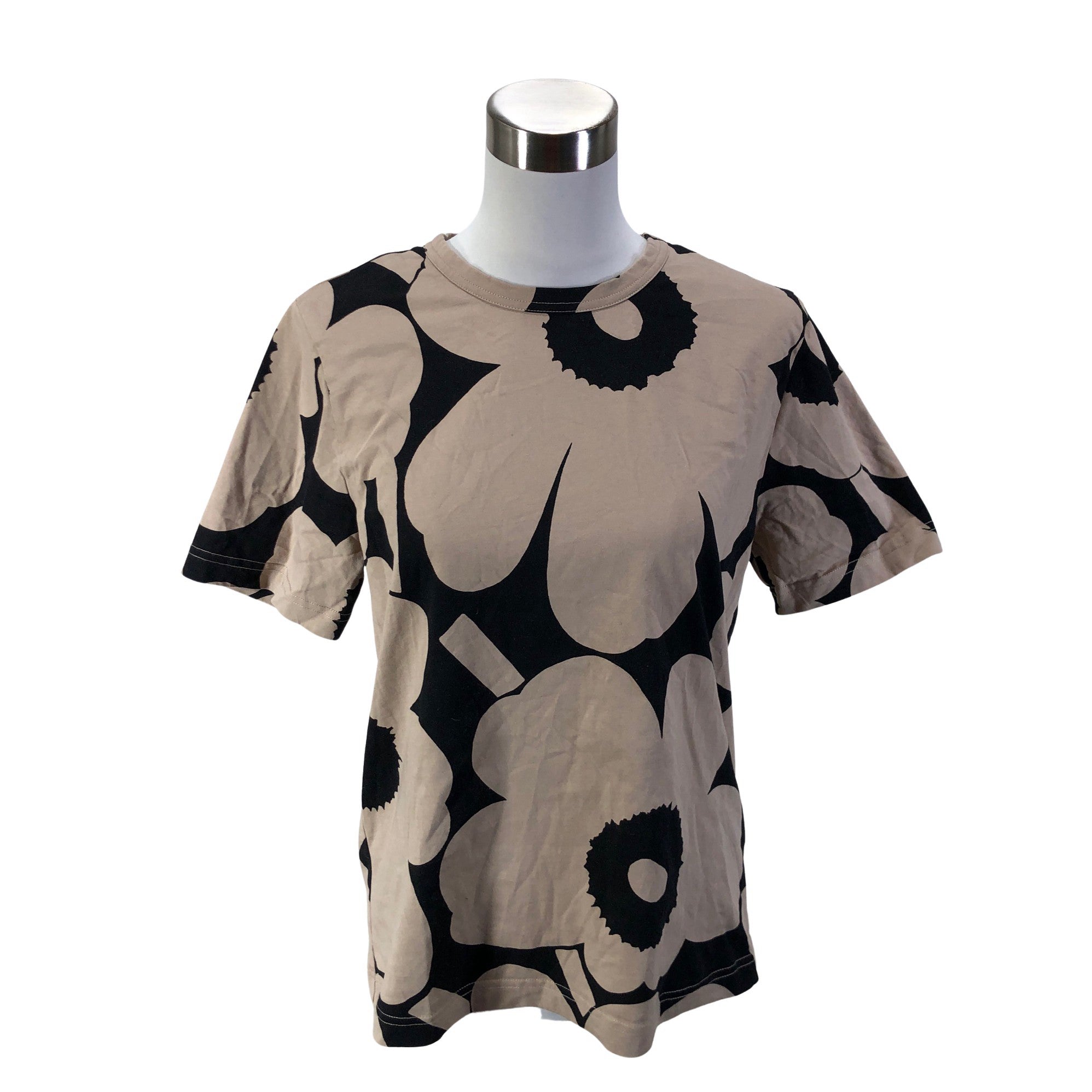 Naisten Marimekko T-paita, koko 38 (Beige) | Emmy