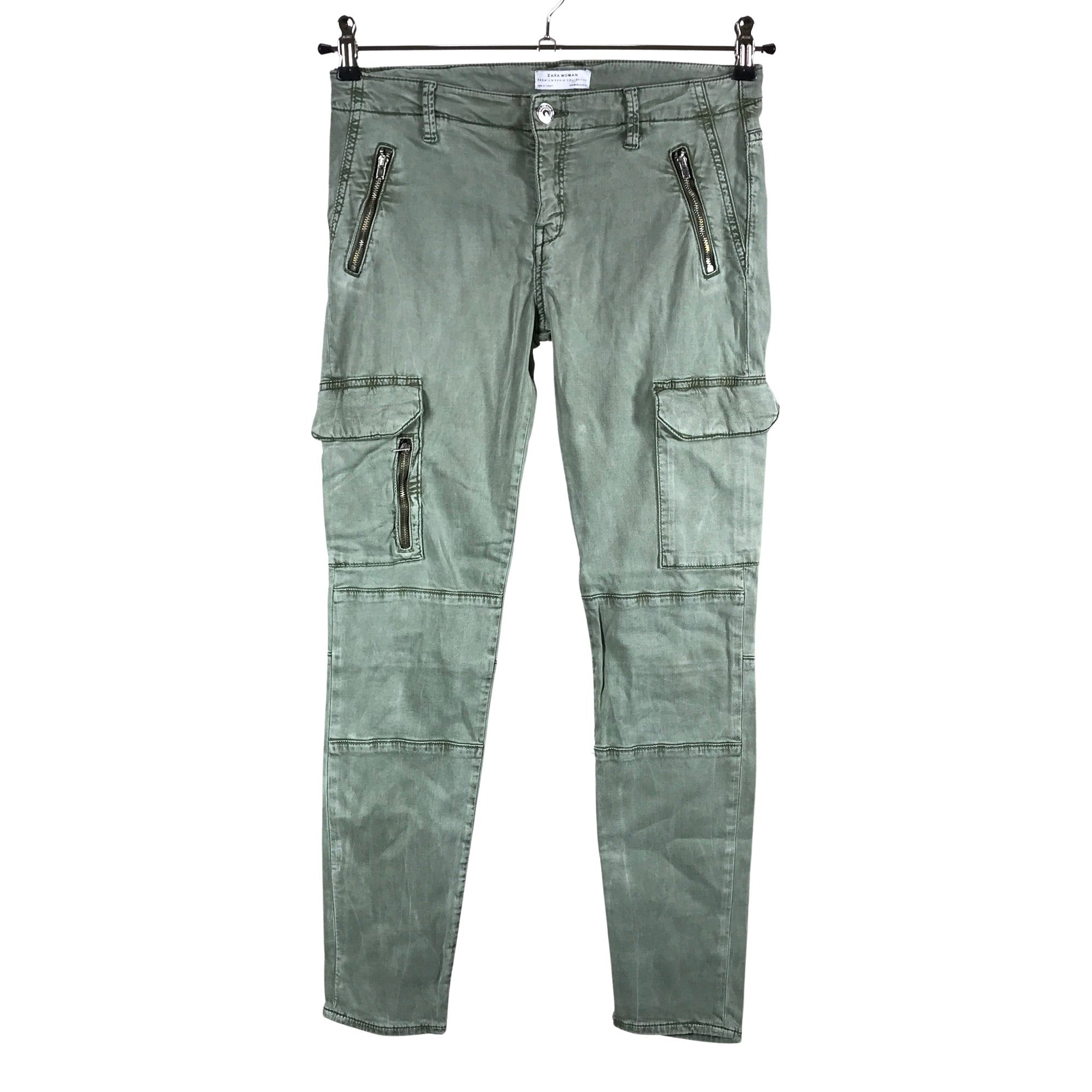 Women's Zara Cargo pants, size 38 (Green)
