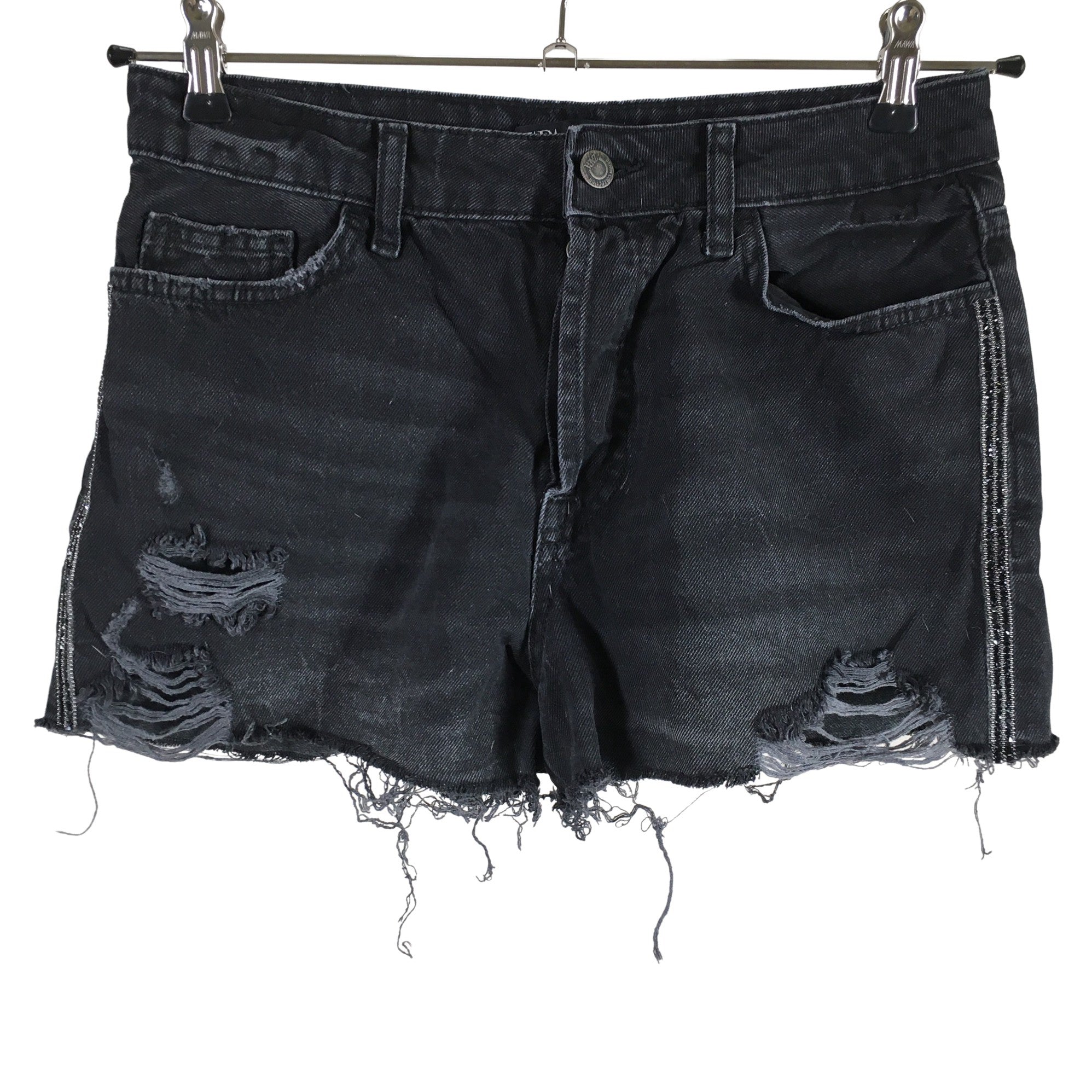 Women's Zara Denim shorts, size 38 (Grey) | Emmy