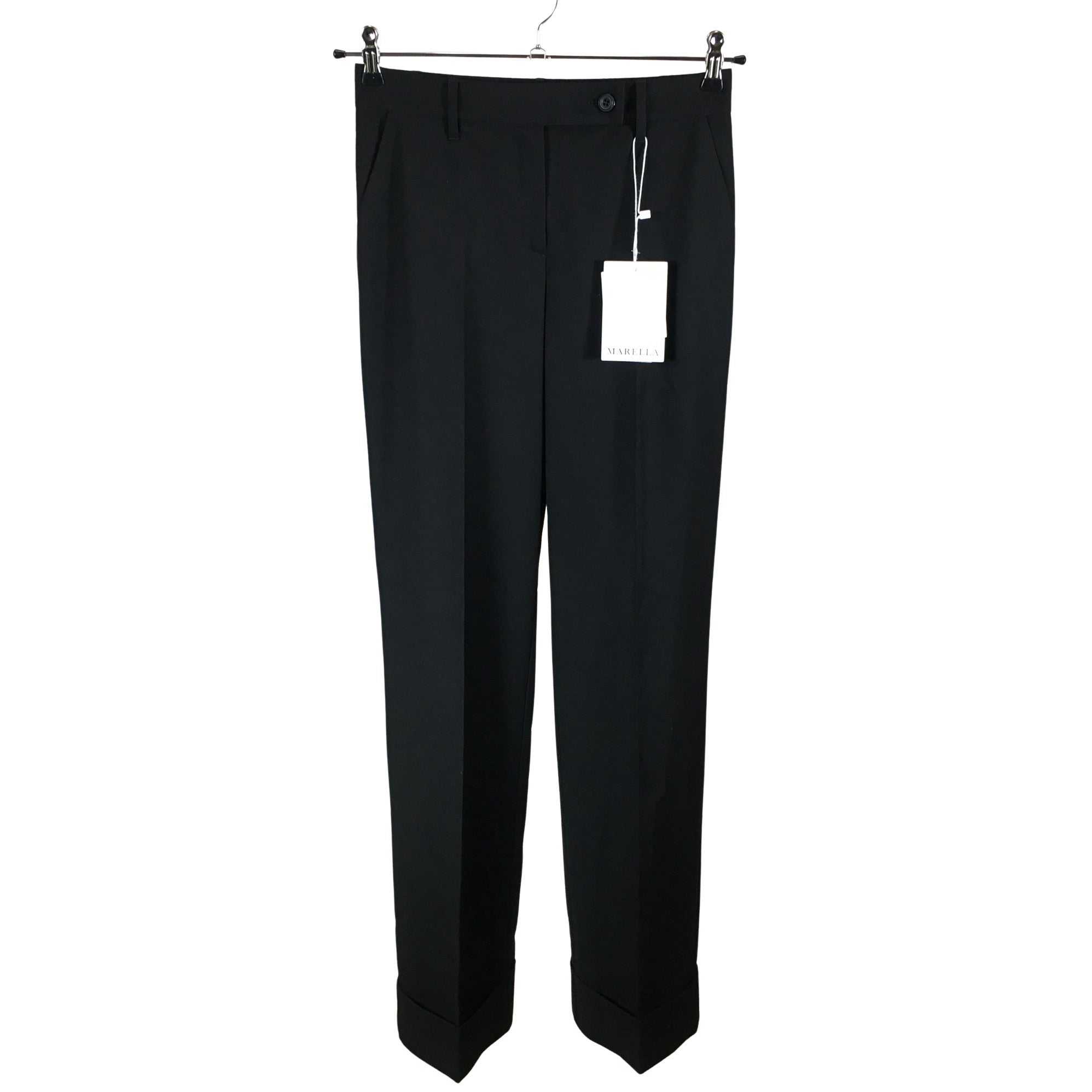 Women's Marella Straight leg trousers, size 32 (Black) | Emmy