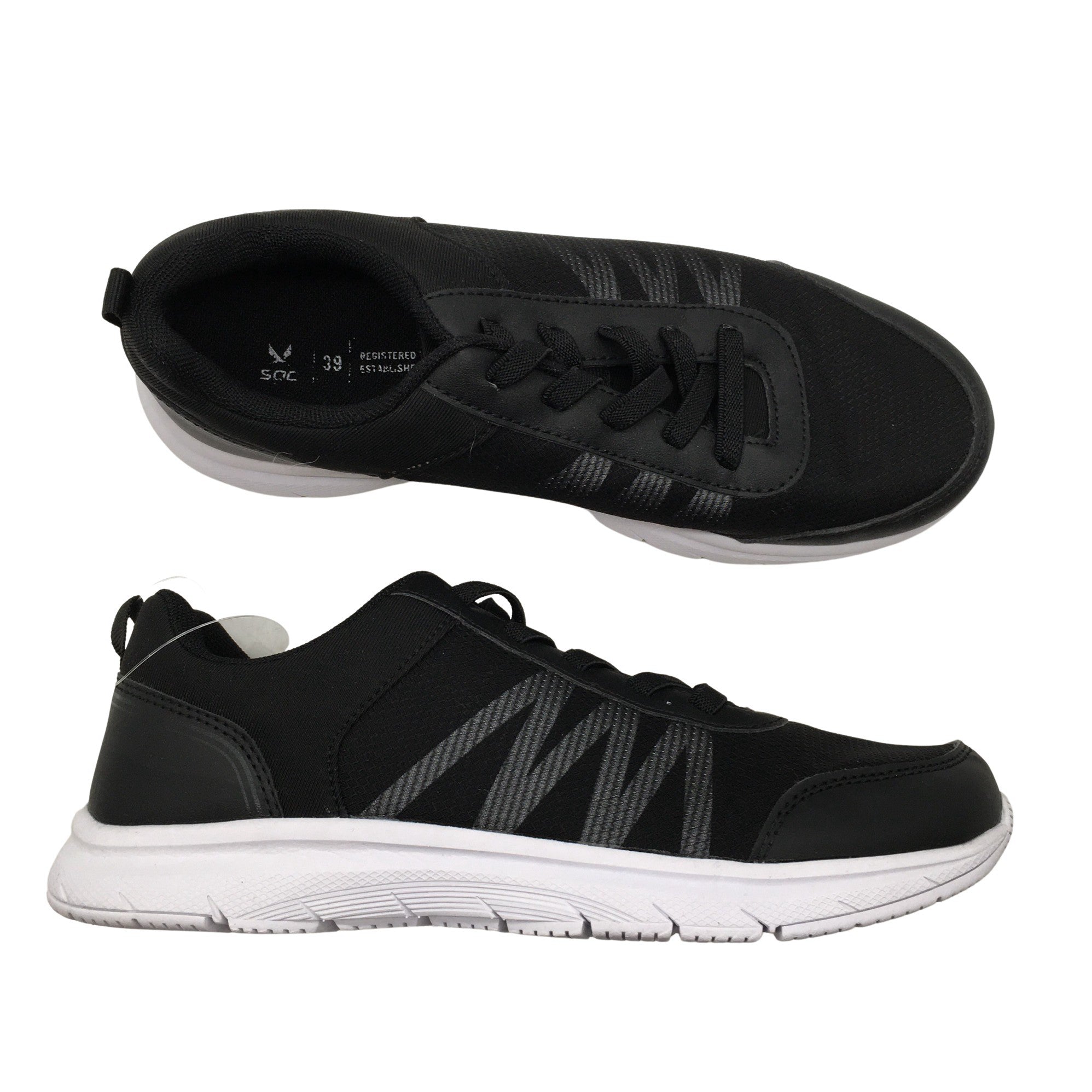 Women's Soc Sneakers, size 39 (Black) | Emmy