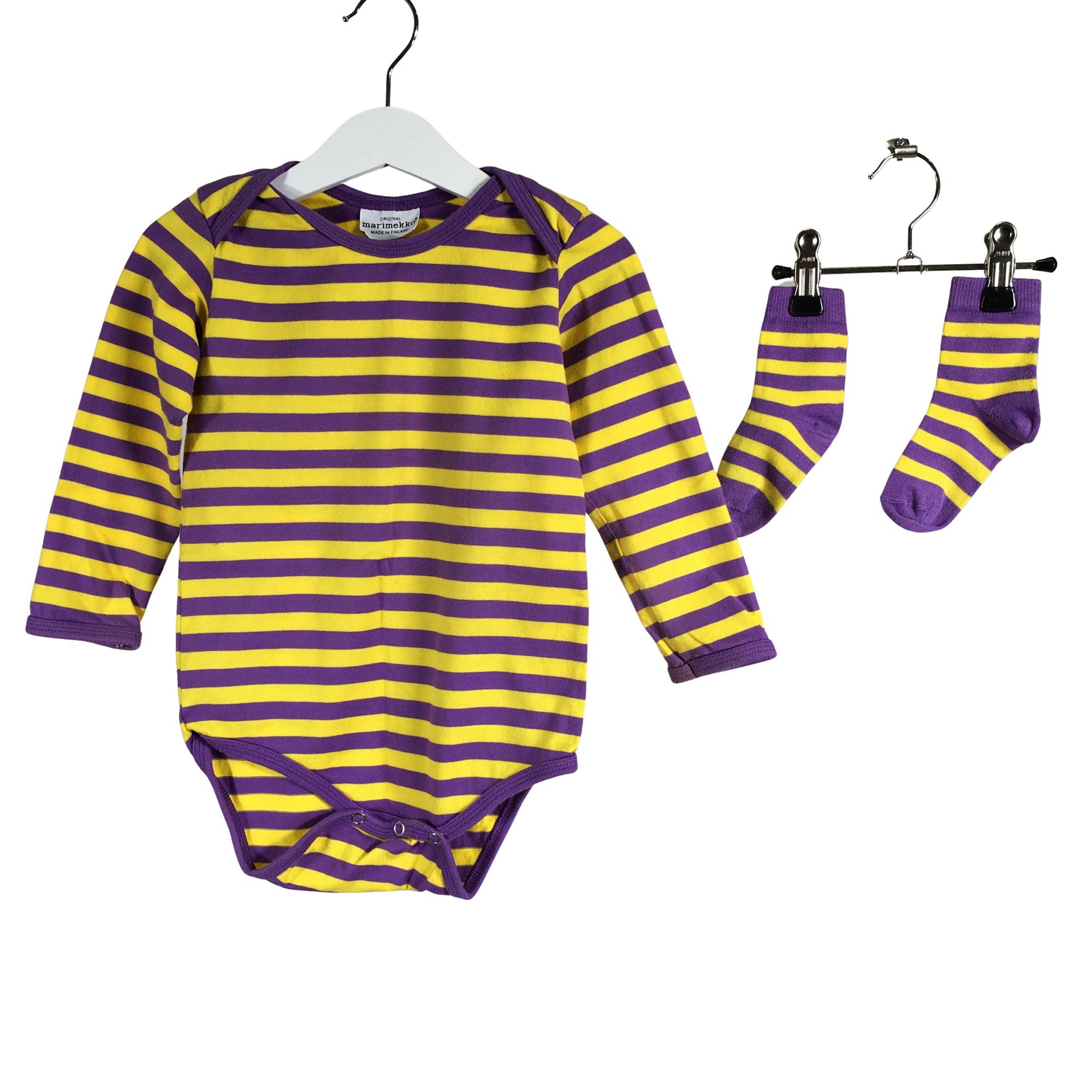 Unisex Marimekko Body, size 80 - 86 (Purple) | Emmy