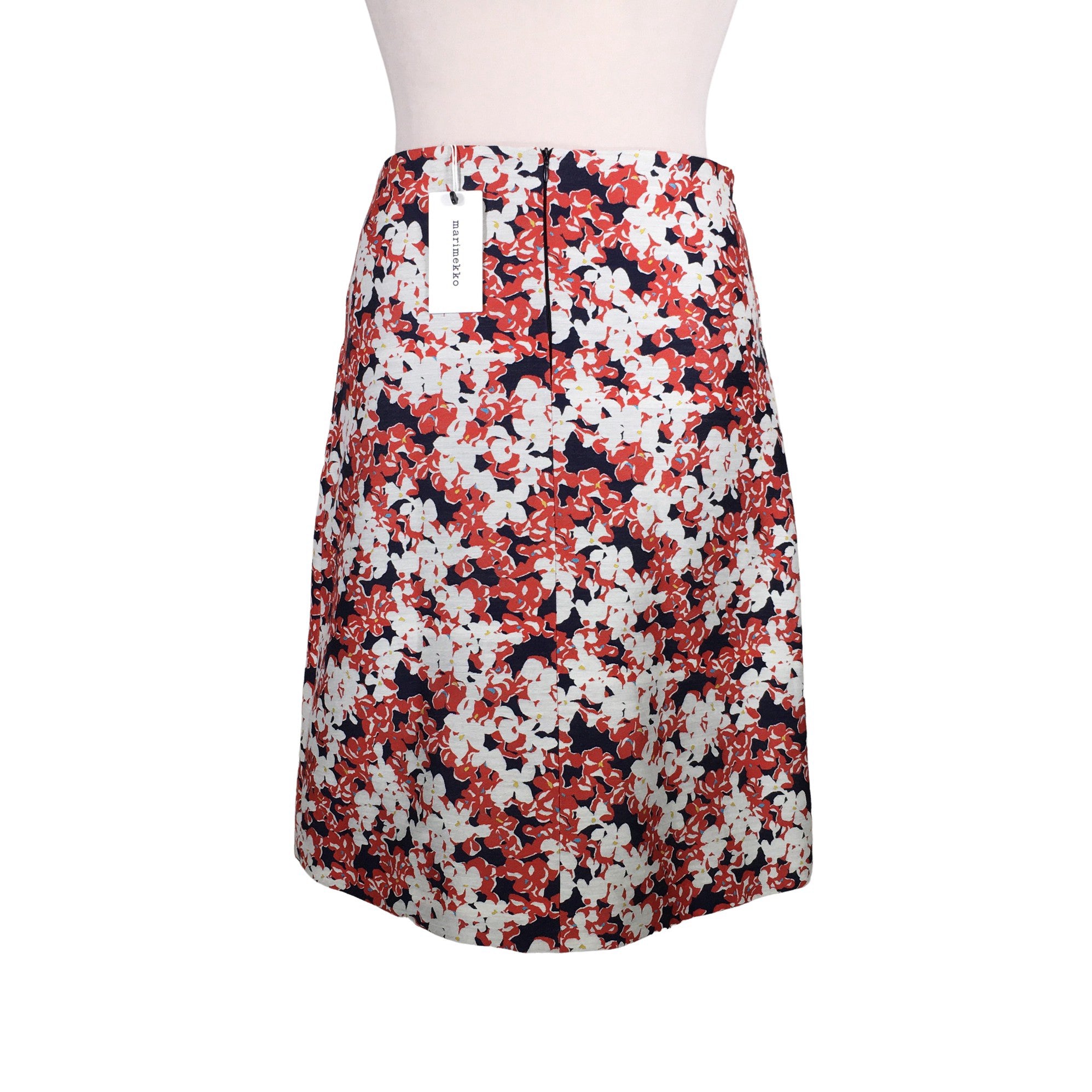 Women's Marimekko Fabric skirt, size 42 (White) | Emmy