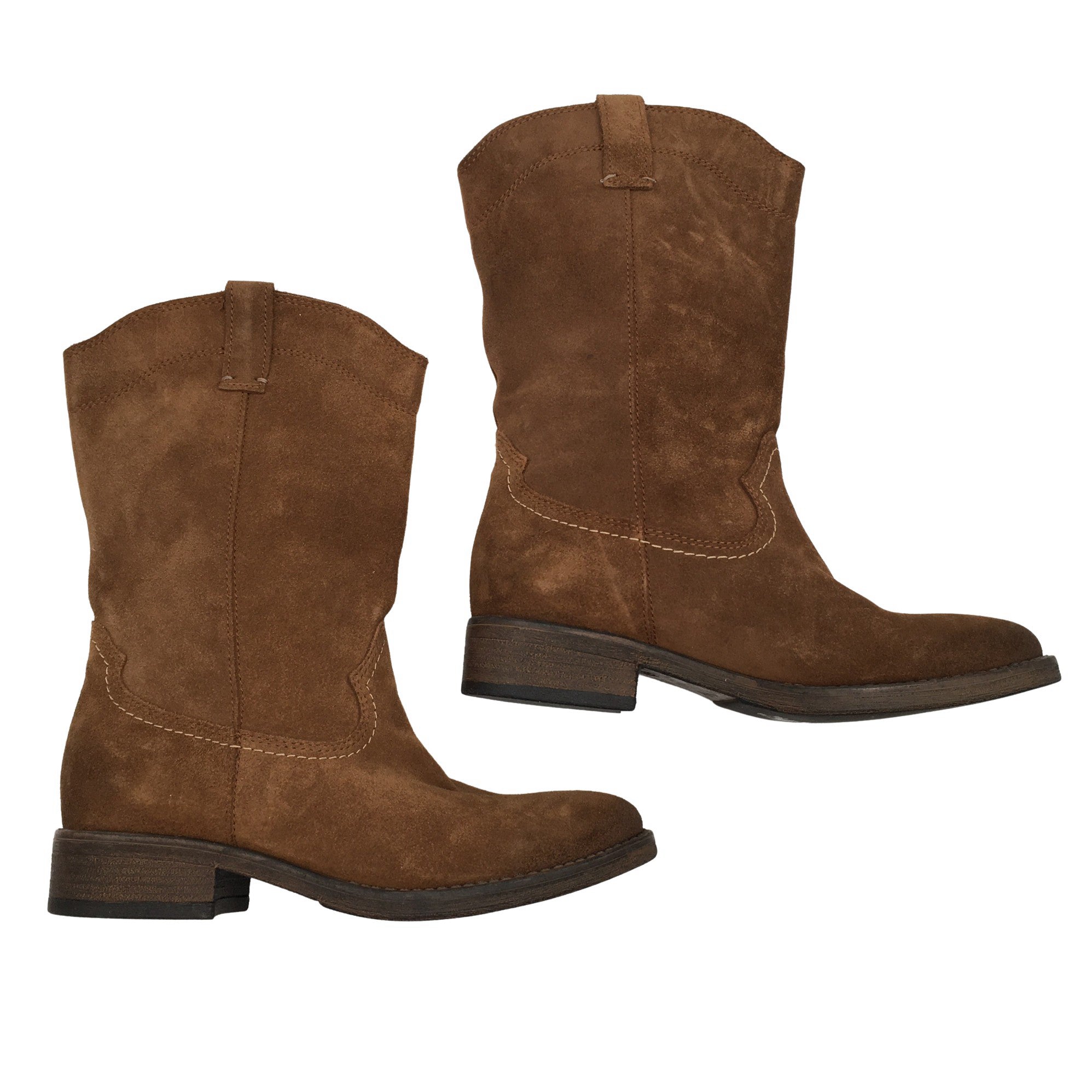 Women's Tamaris Cowboy boots, 37 (Brown) |