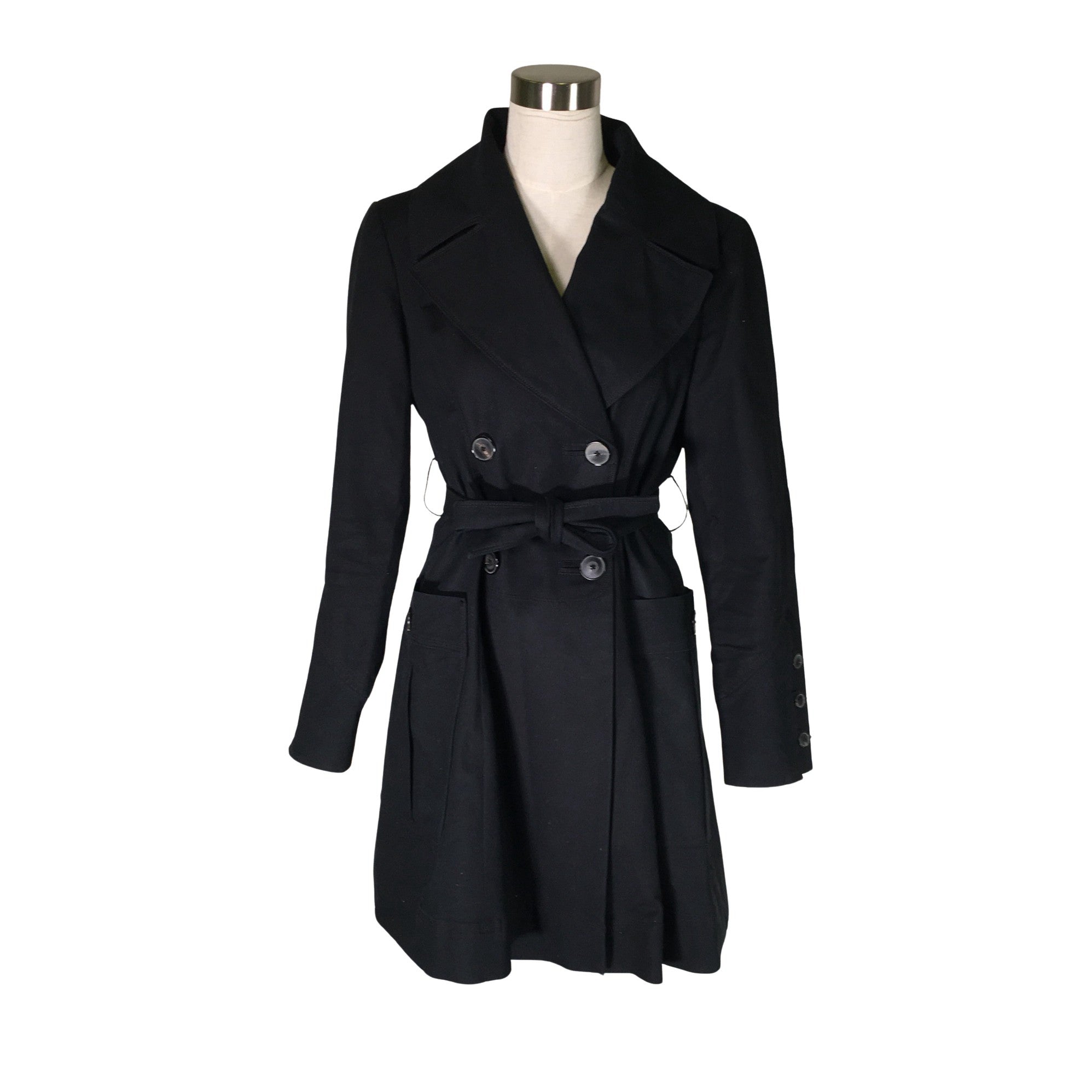 Women's Zara Trench coat, size 36 (Black) | Emmy