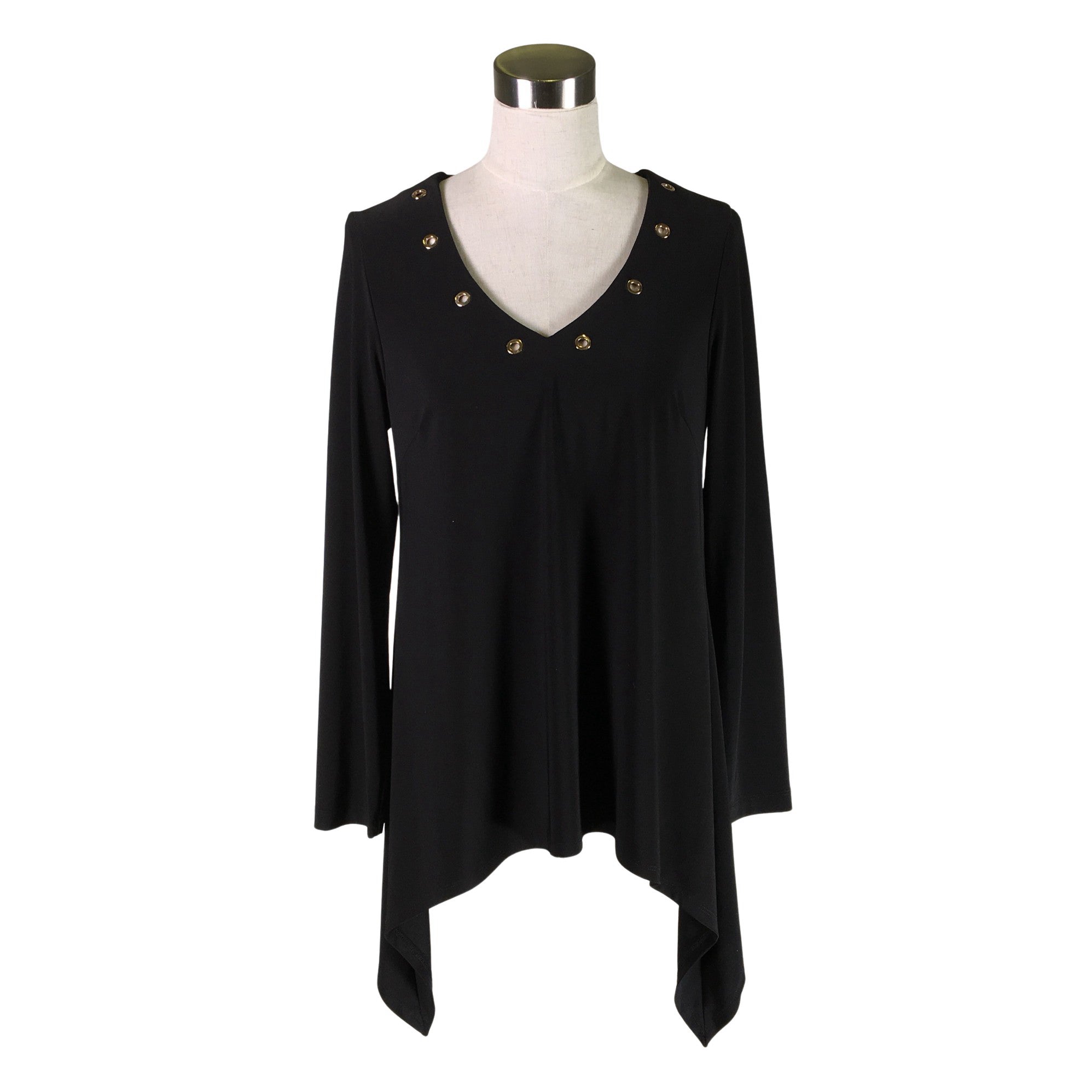 Women's Frank Lyman Tricot tunic, size 36 (Black) | Emmy