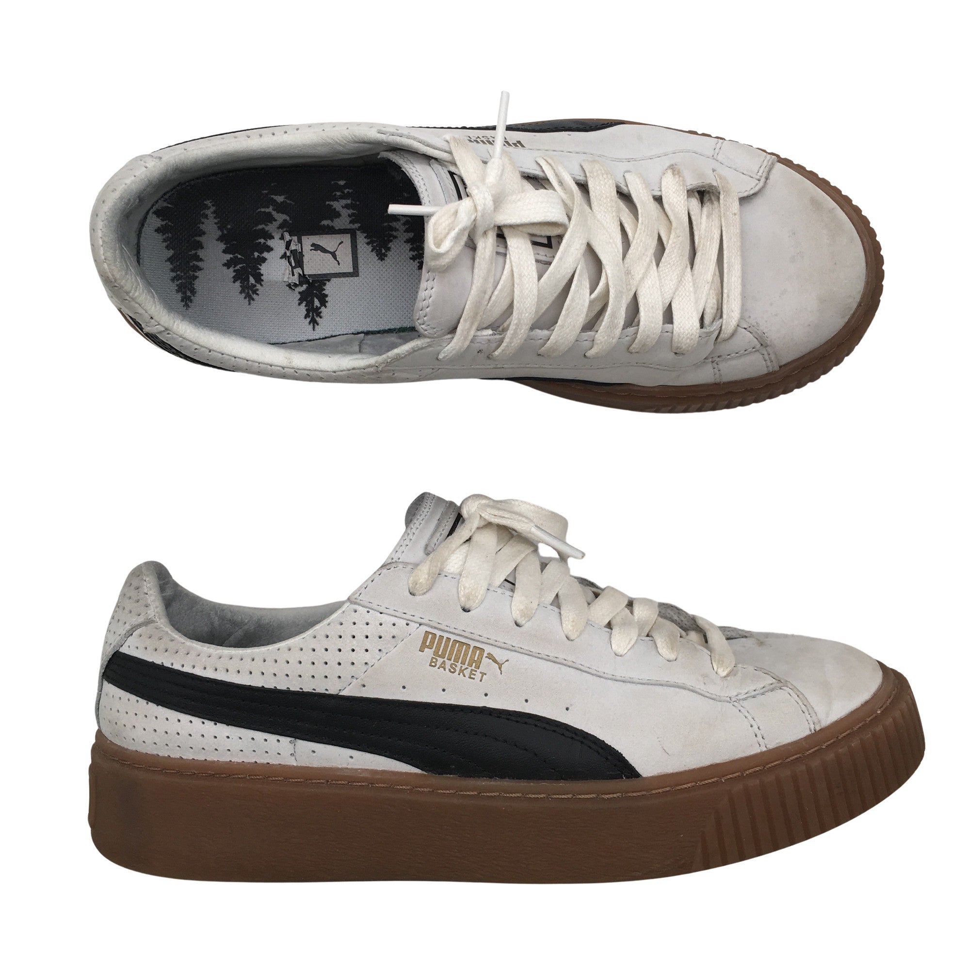 Puma Suede Platform Core Women's Sneakers Whisper White-Puma