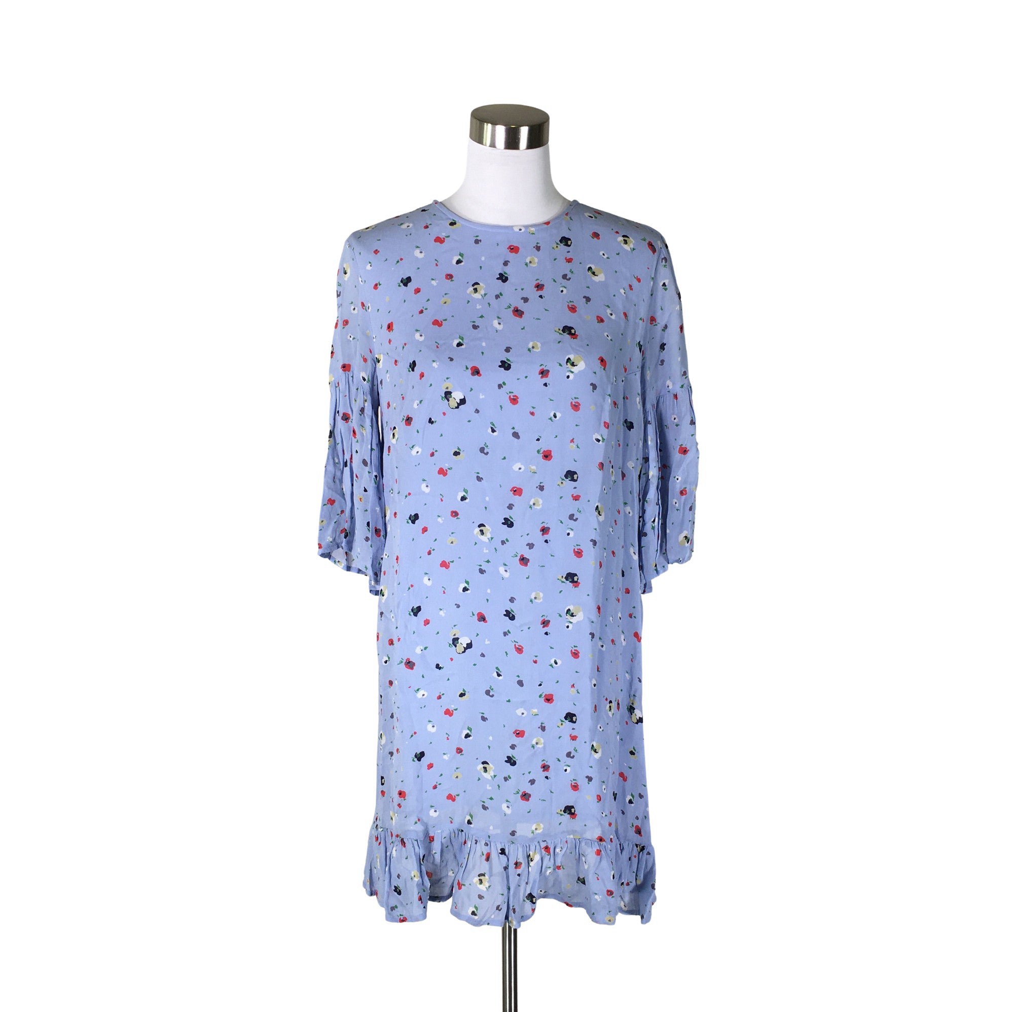 Ganni dainty georgette dress clearance blue