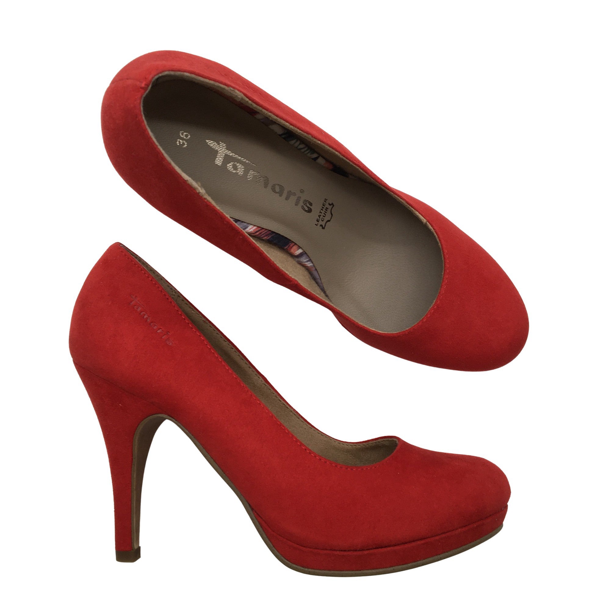vliegtuig Uit klimaat Women's Tamaris High heels, size 36 (Red) | Emmy