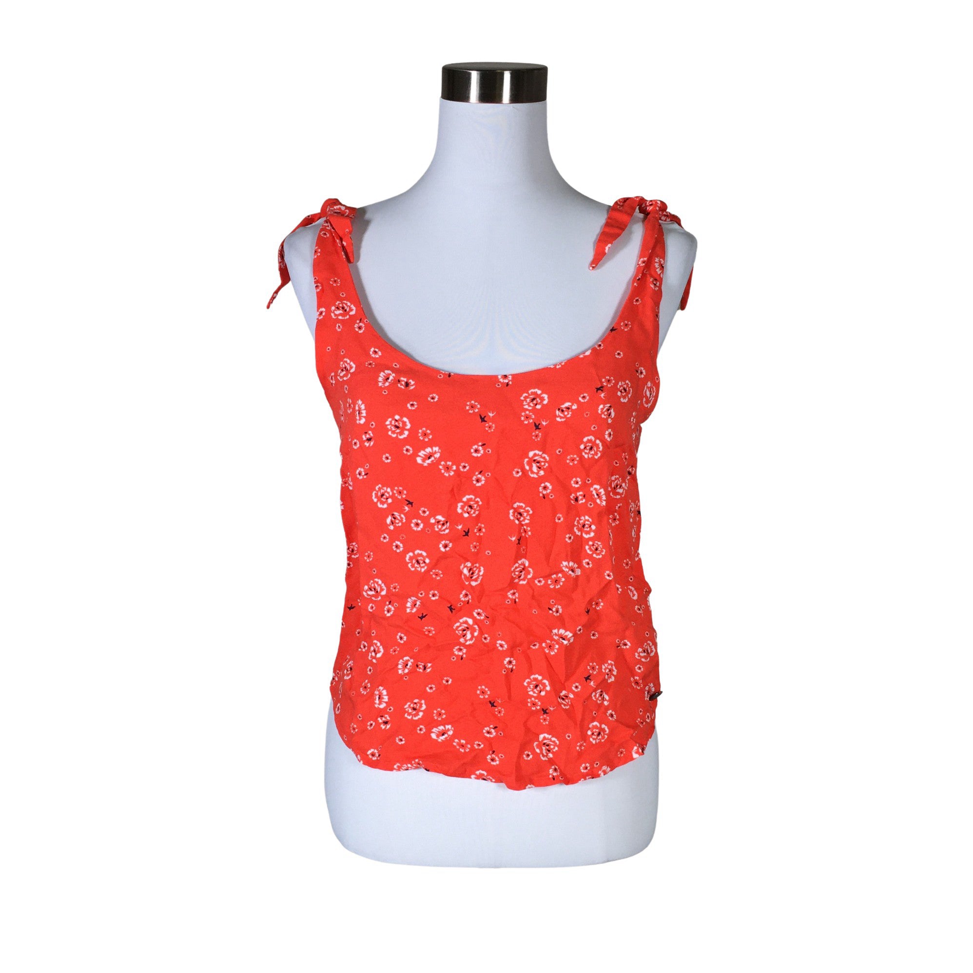 Lucky Brand Red Embroidered Tank Top