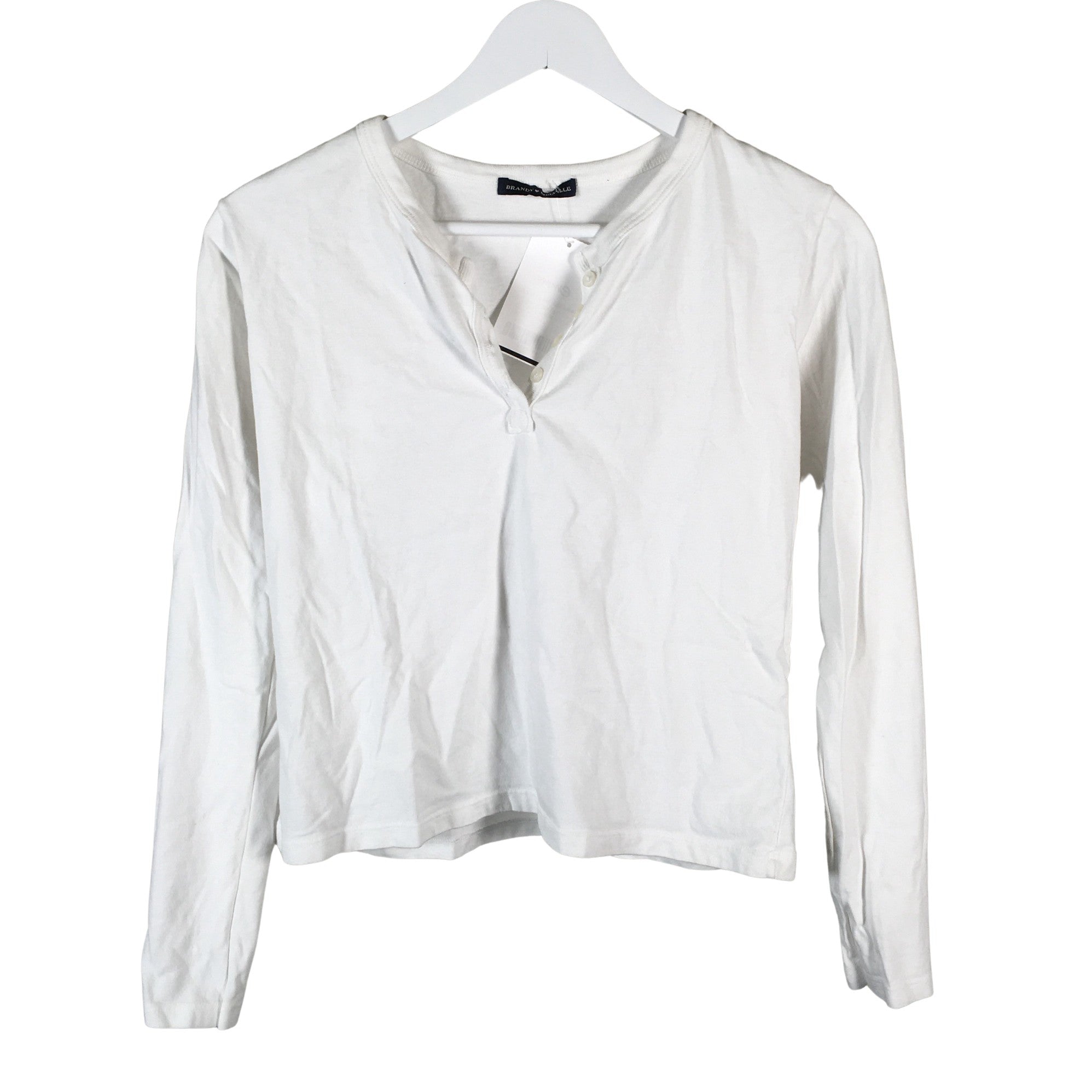 Women's Brandy Melville Tricot shirt, size 36 (White)
