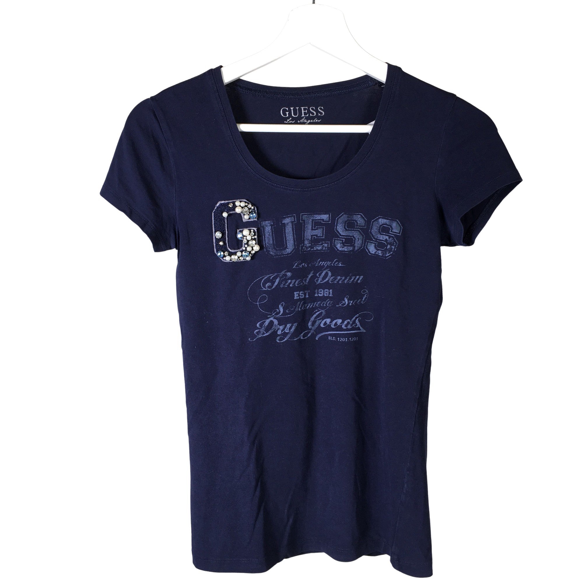 Women s Guess T shirt size 36 Blue Emmy