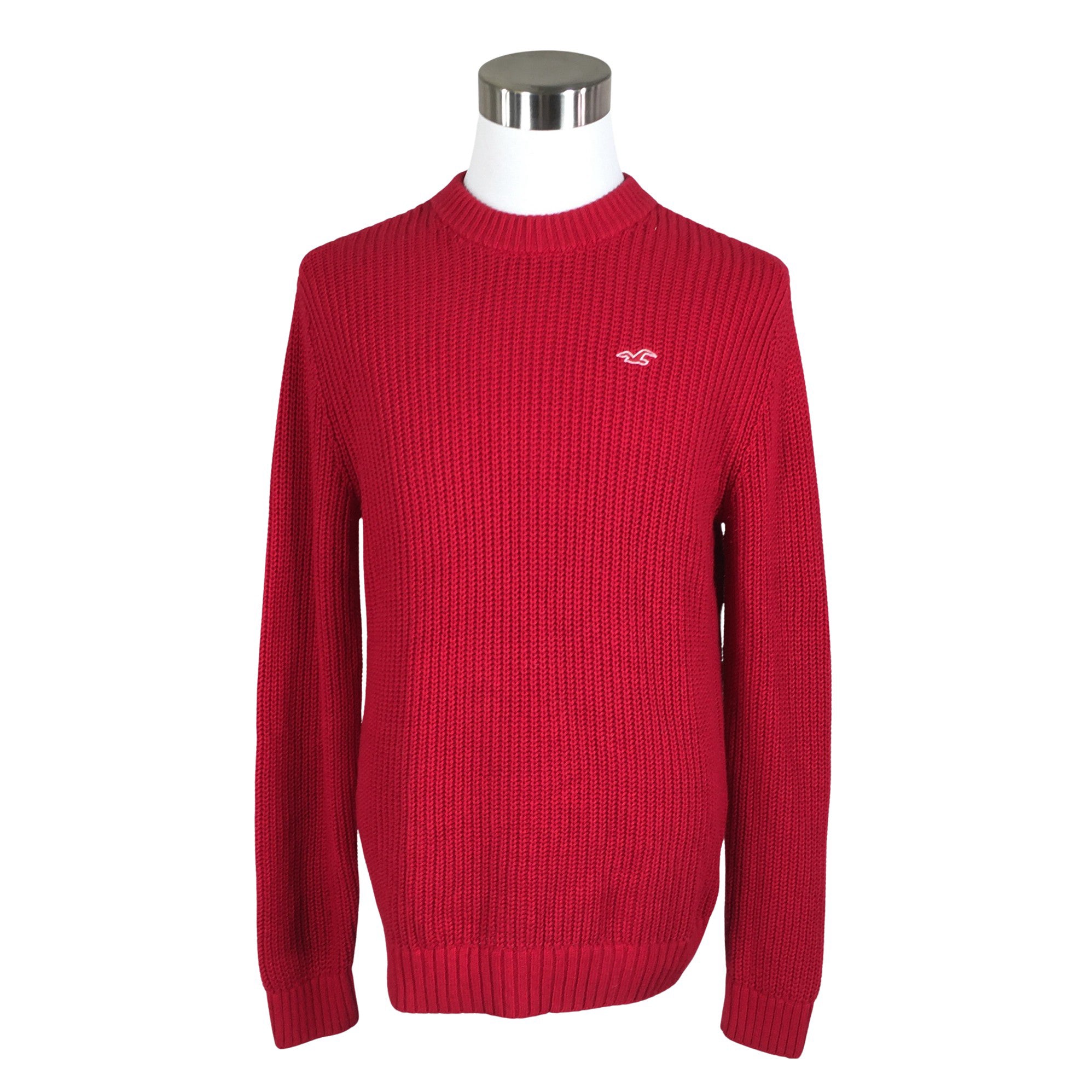 Red sales sweater hollister