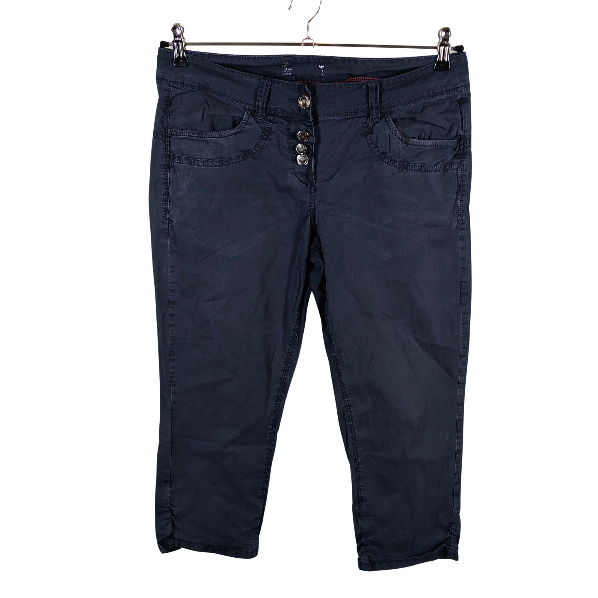 Women's Tom Tailor Capri pants, size 36 (Blue) | Emmy