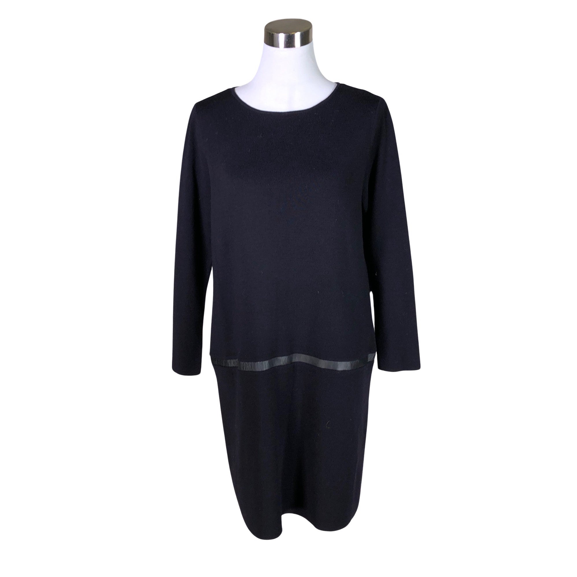 COS OVERSIZED WOOL DRESS black