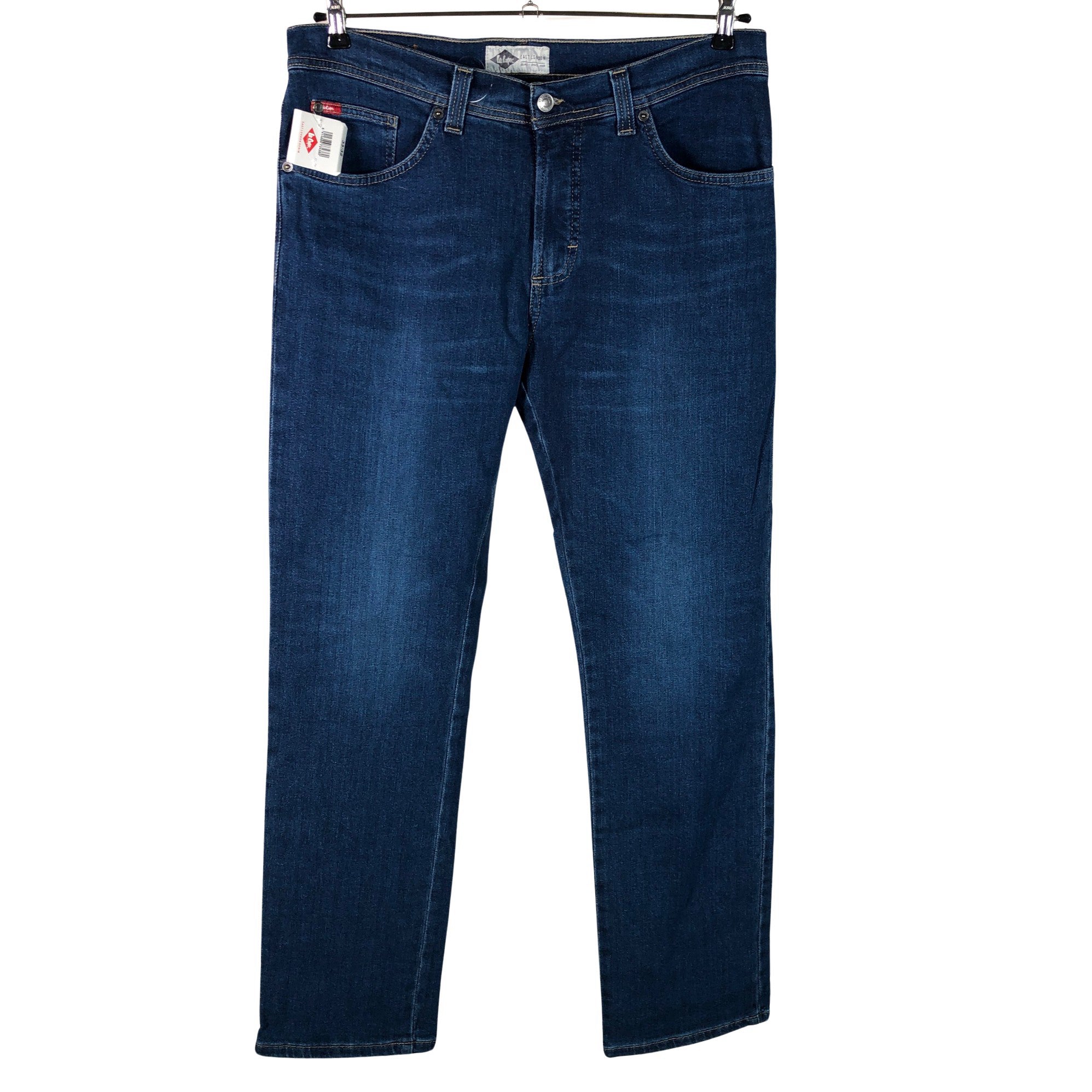 Lee Cooper Frank Slim Fit Blue Jeans Mens 30x28 Distressed Dark Blue | eBay