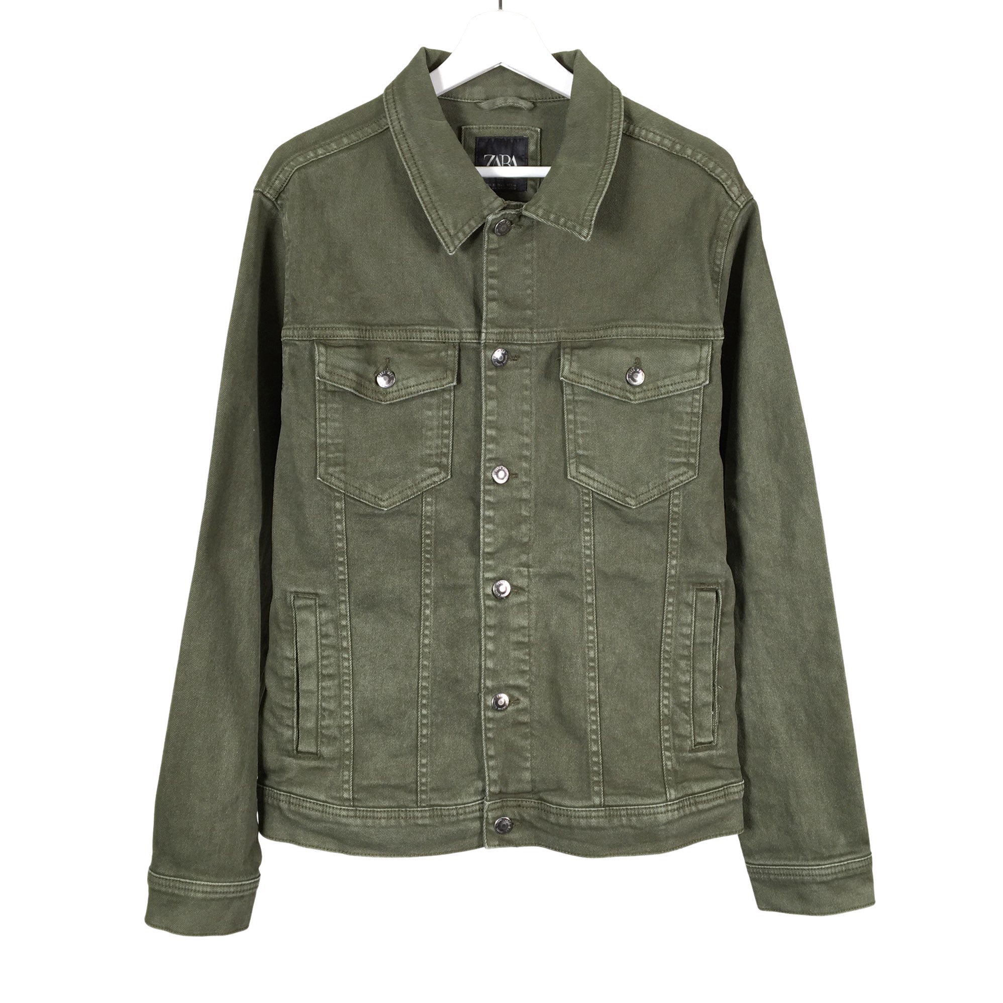 Men's Zara Denim jacket, size XL (Green) | Emmy