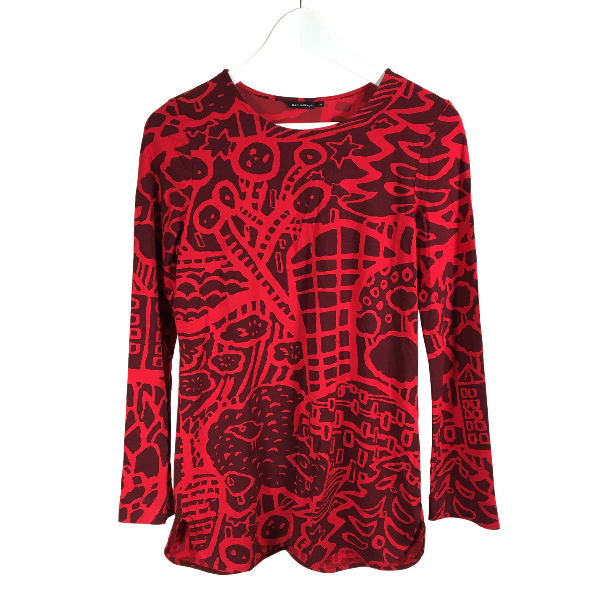 Women's Marimekko Tricot shirt, size 34 (Red) | Emmy