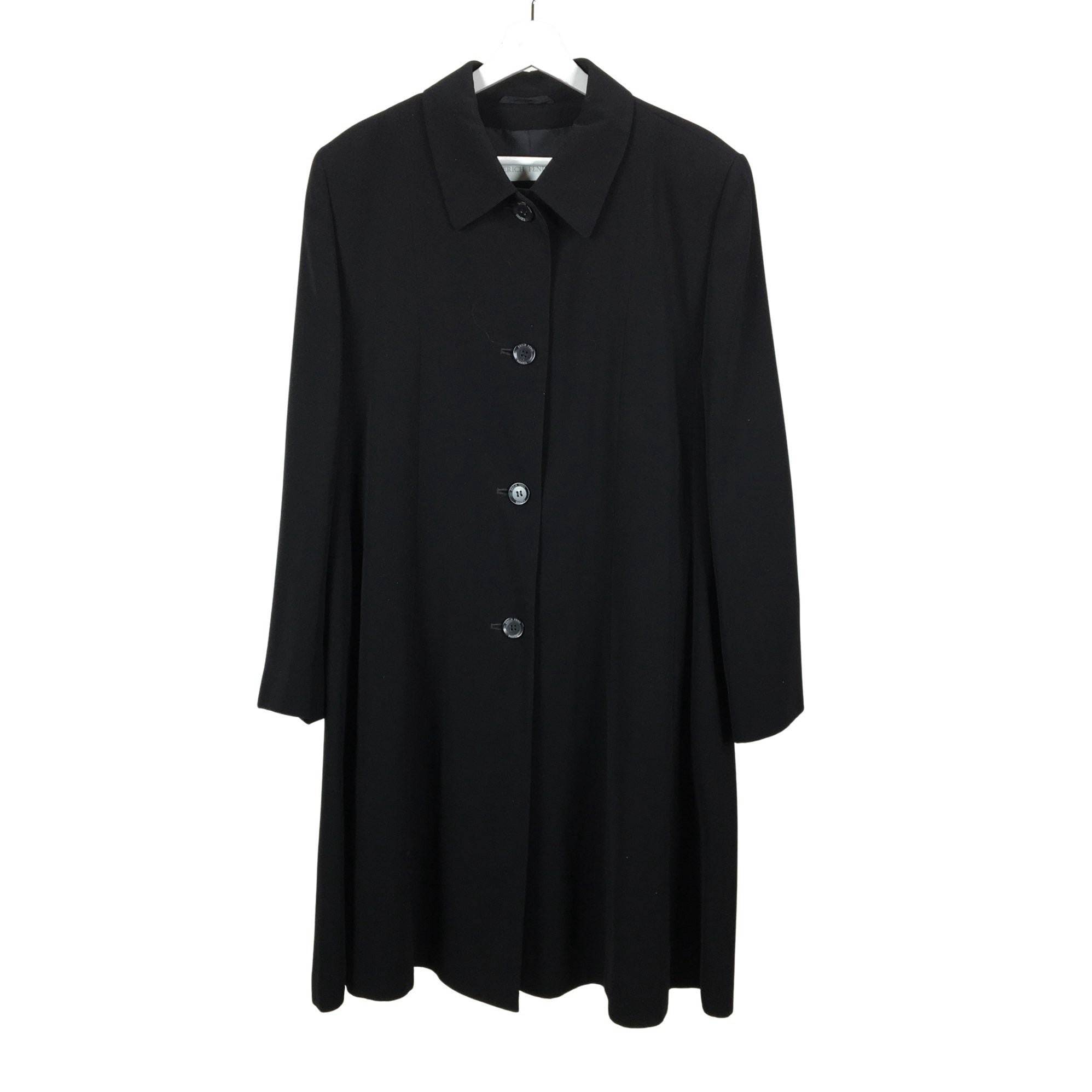 Women's Erich Fend Trench coat, size 46 (Black) | Emmy
