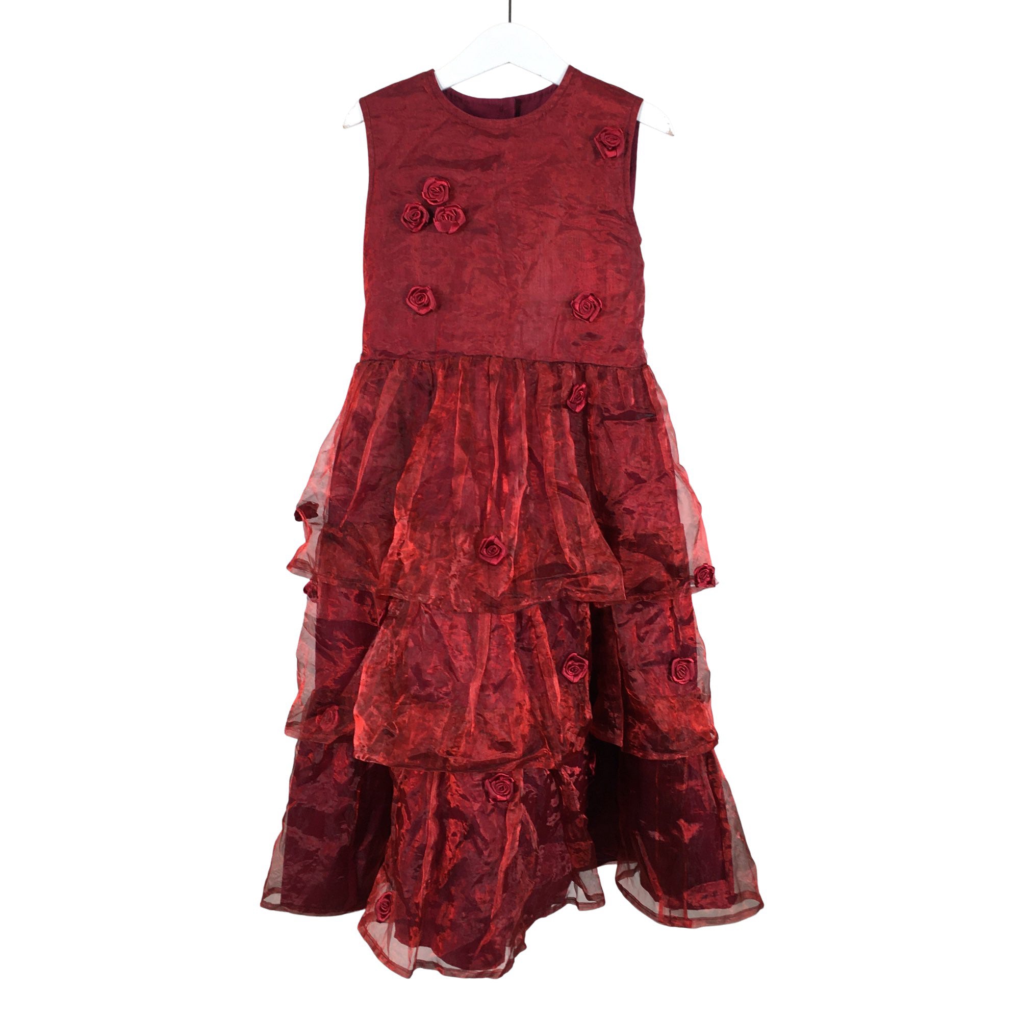 Girls' Engla Charlotta Party dress, size 128 - 134 (Red) | Emmy