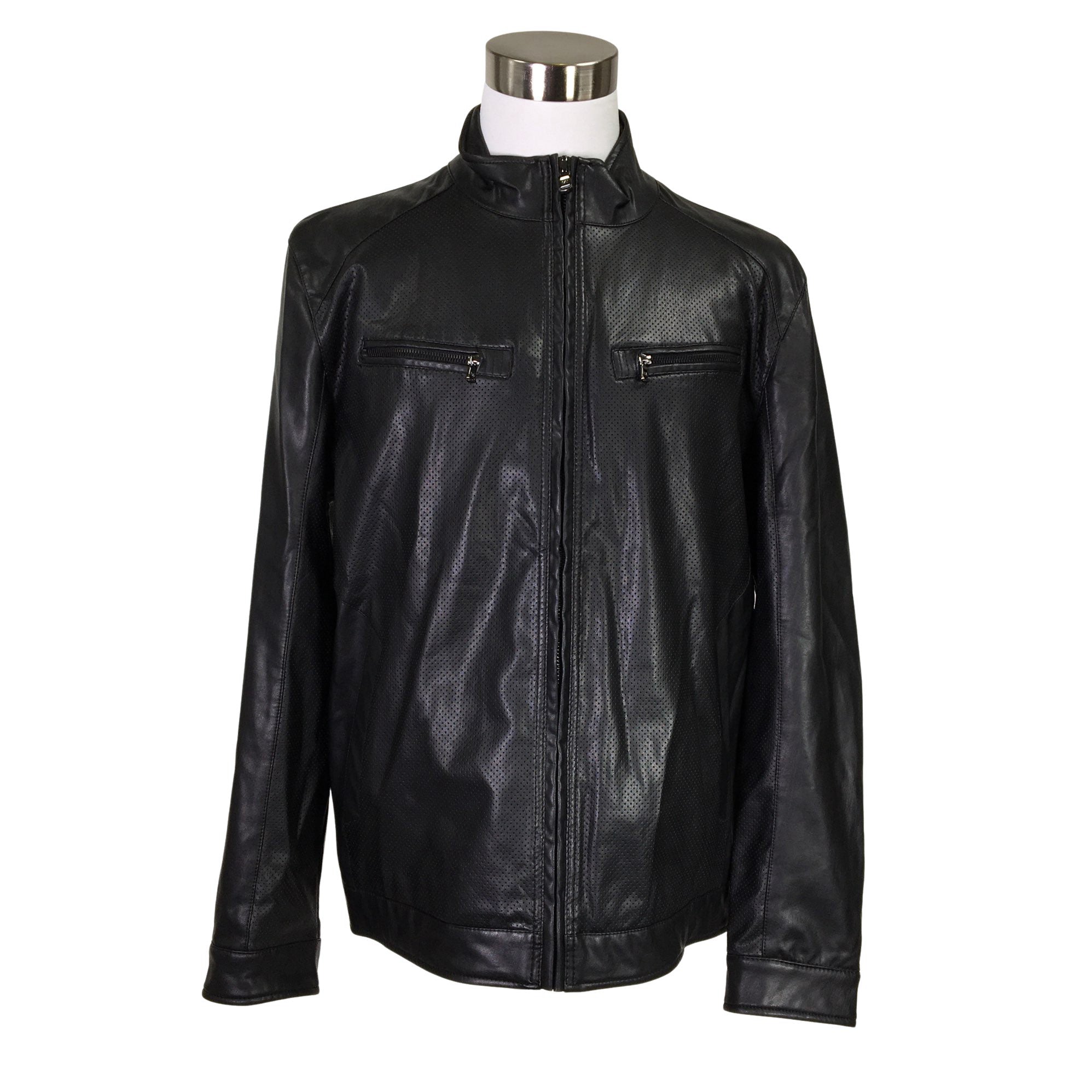 Men's Michael Kors Leather jacket, size XL (Black) | Emmy
