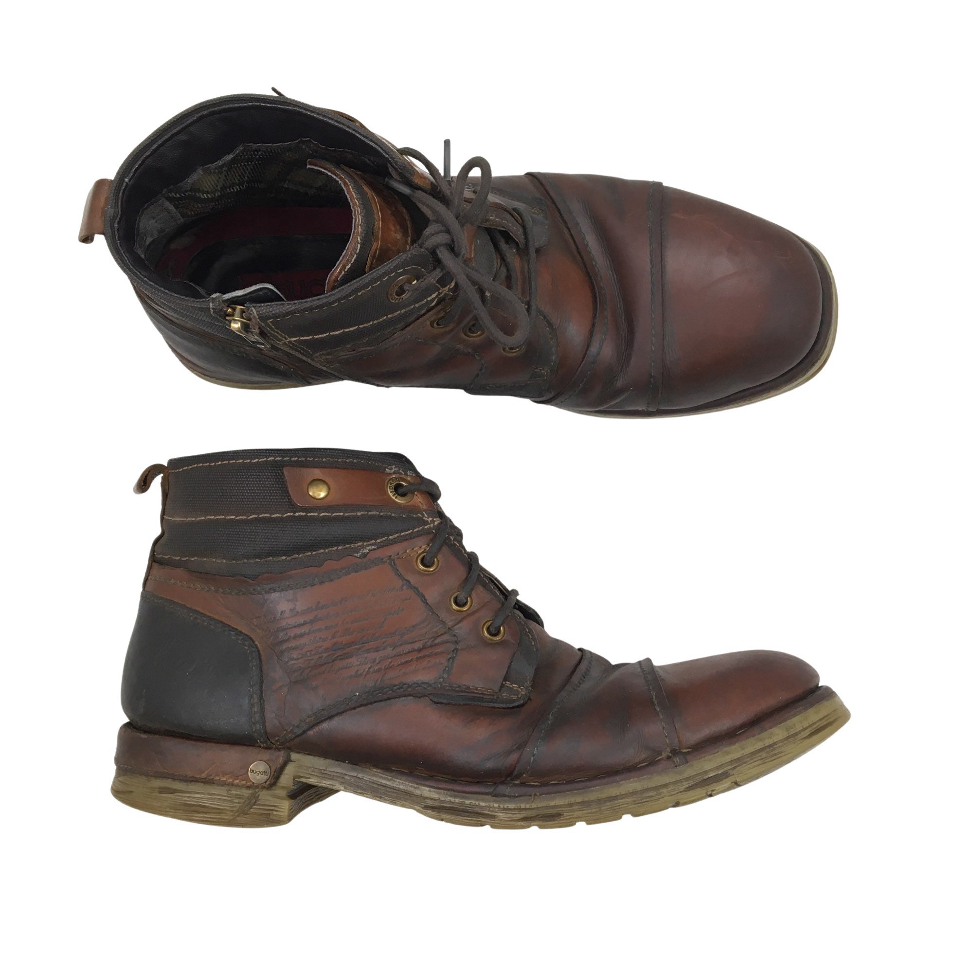Men's Bugatti Ankle boots, 45 (Brown) | Emmy