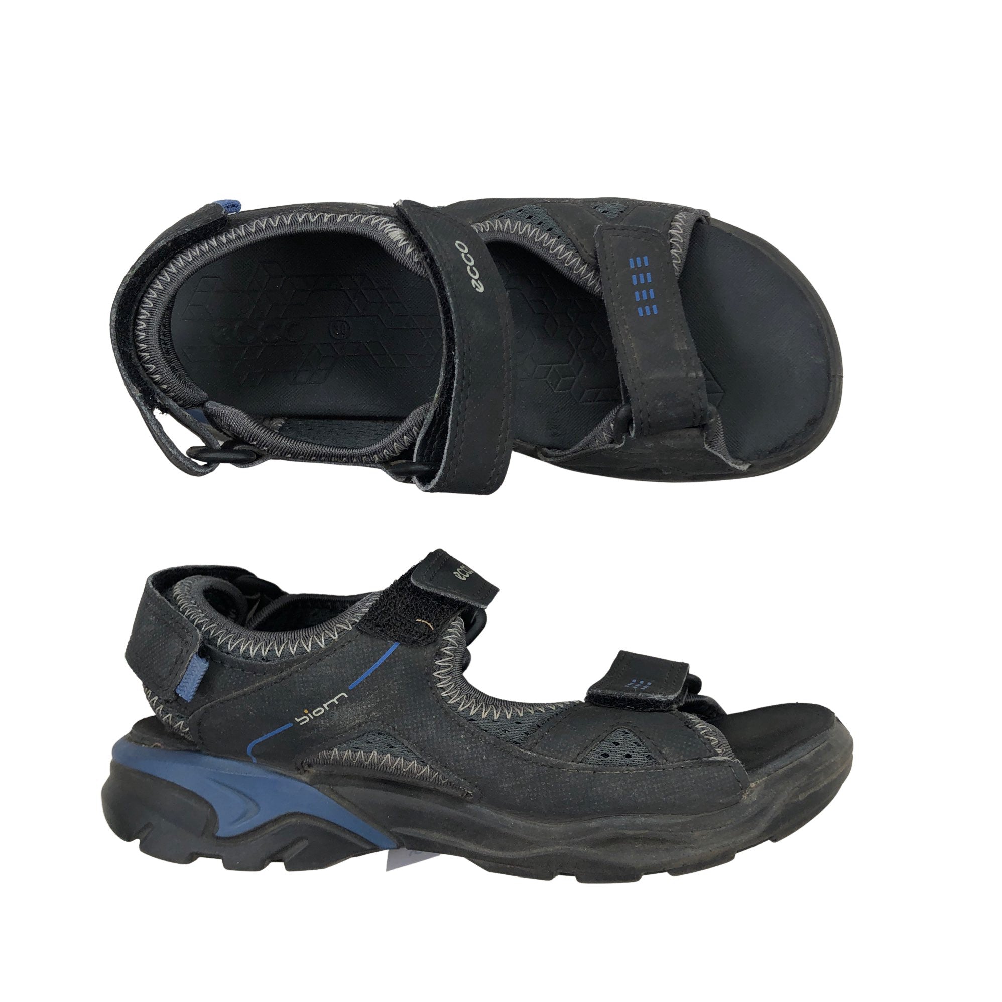 Unisex Ecco Sports sandals, size 30 (Black) |