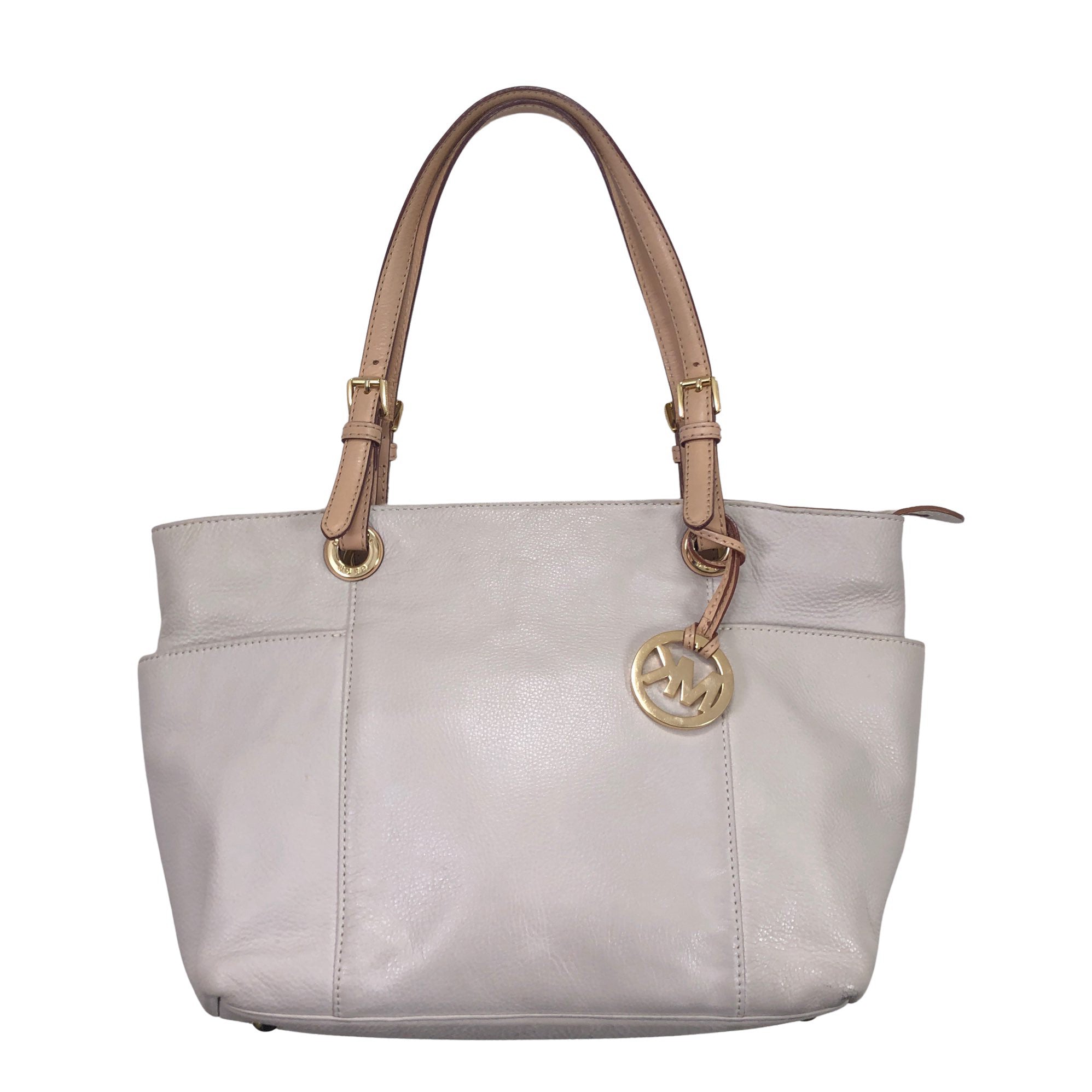 Women's Michael Kors Handbag, size Midi (Beige) Emmy